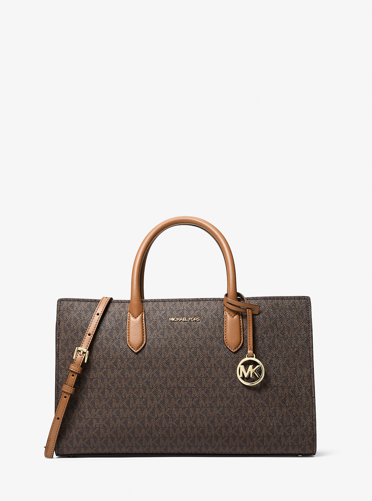 MK Scarlett Medium Signature Logo Satchel -