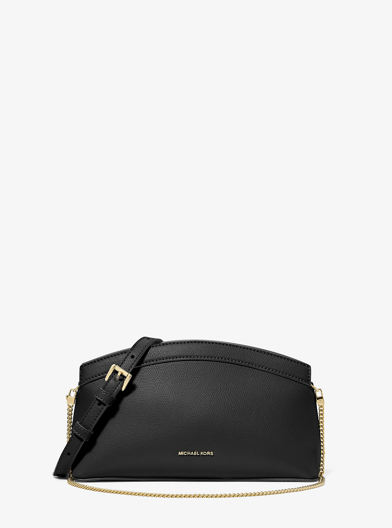MK Athena Small Leather Convertible Clutch -