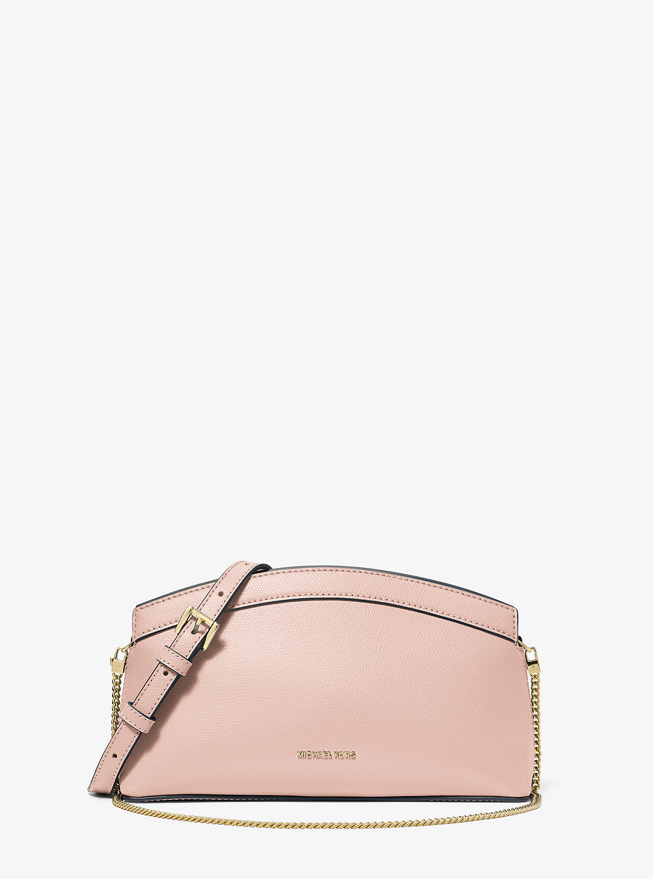 MK Athena Small Leather Convertible Clutch -