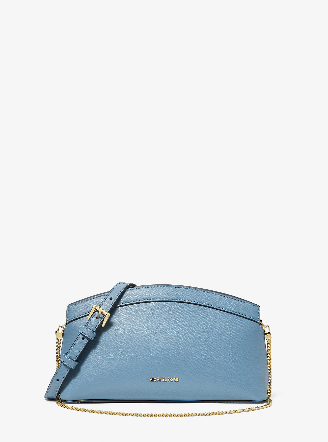 MK Athena Small Leather Convertible Clutch -