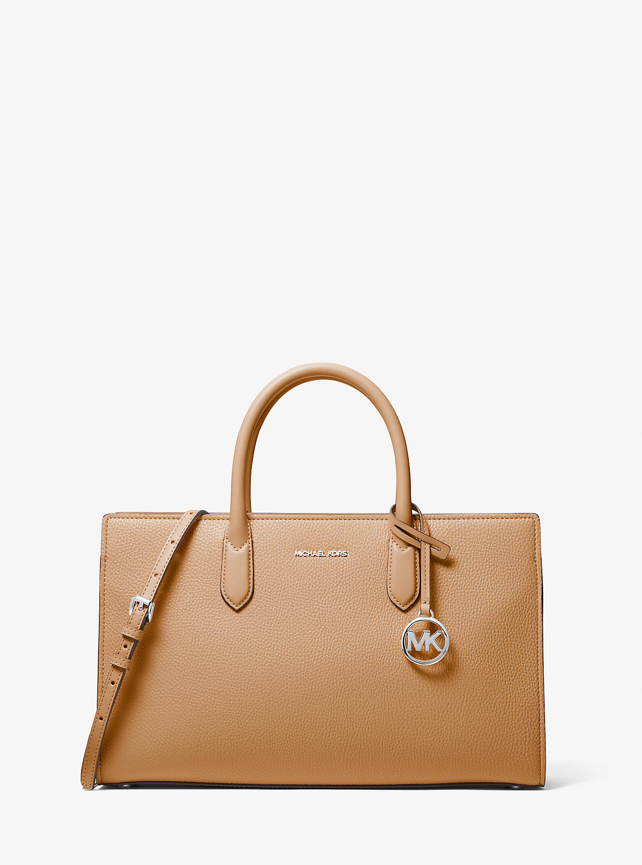 MK Scarlett Medium Textured Satchel -