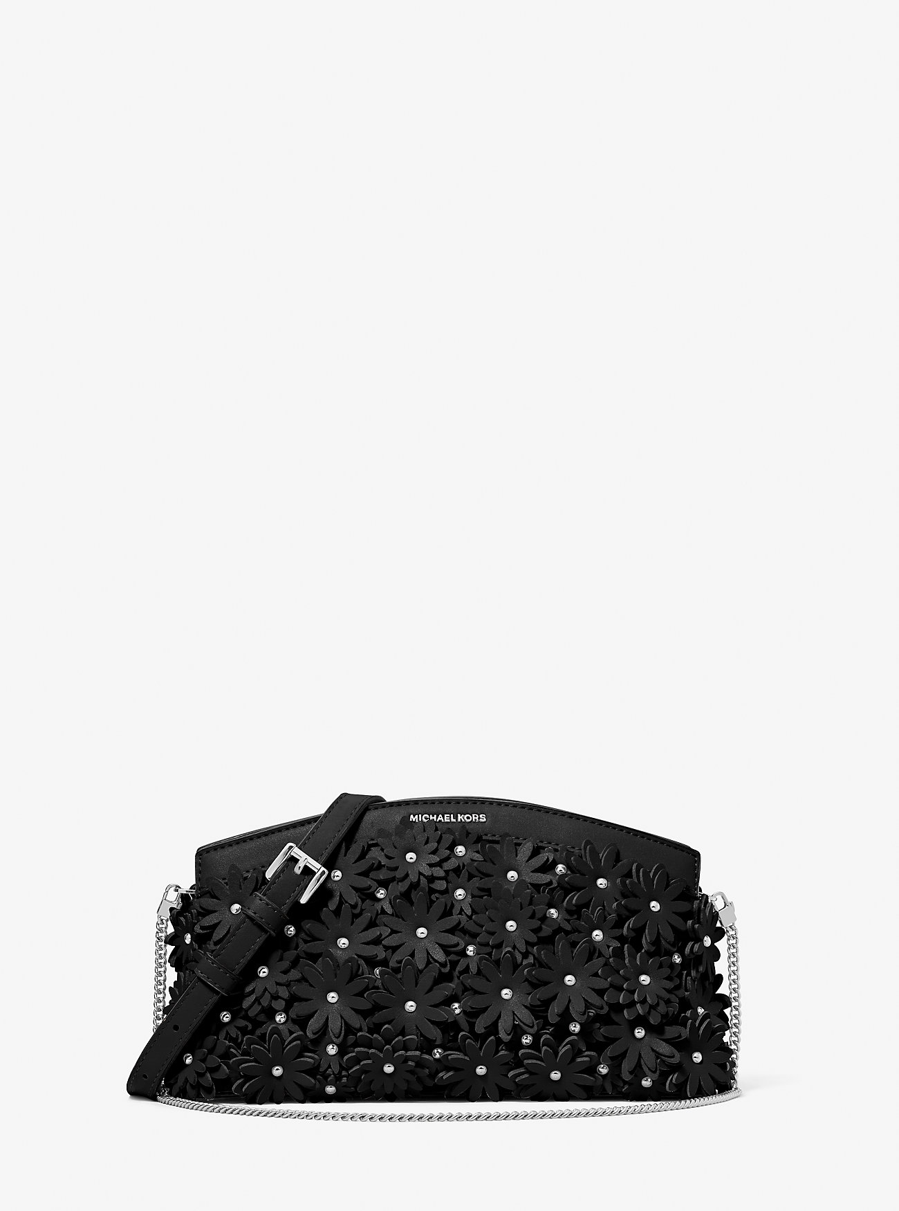 MK Athena Floral Appliqué Convertible Clutch -