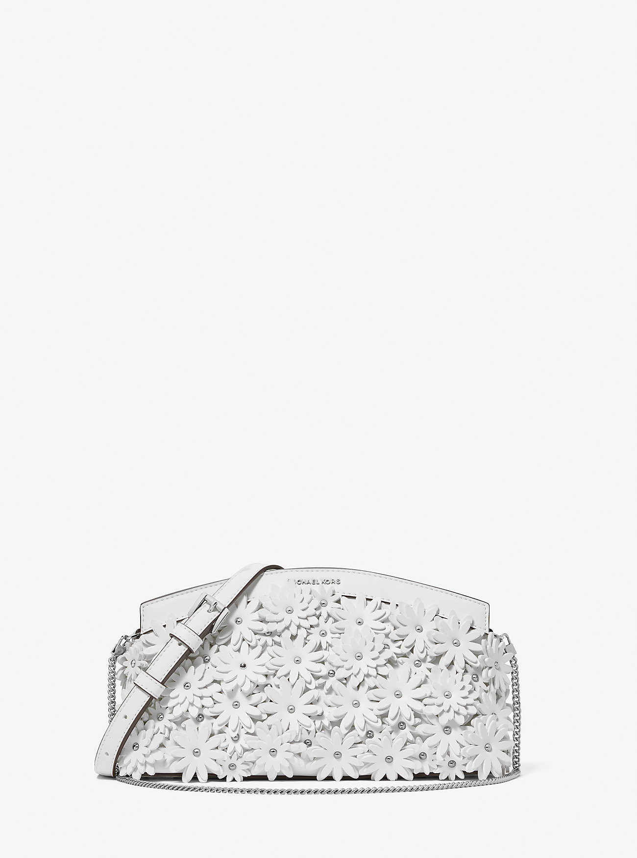 MK Athena Floral Appliqué Convertible Clutch -