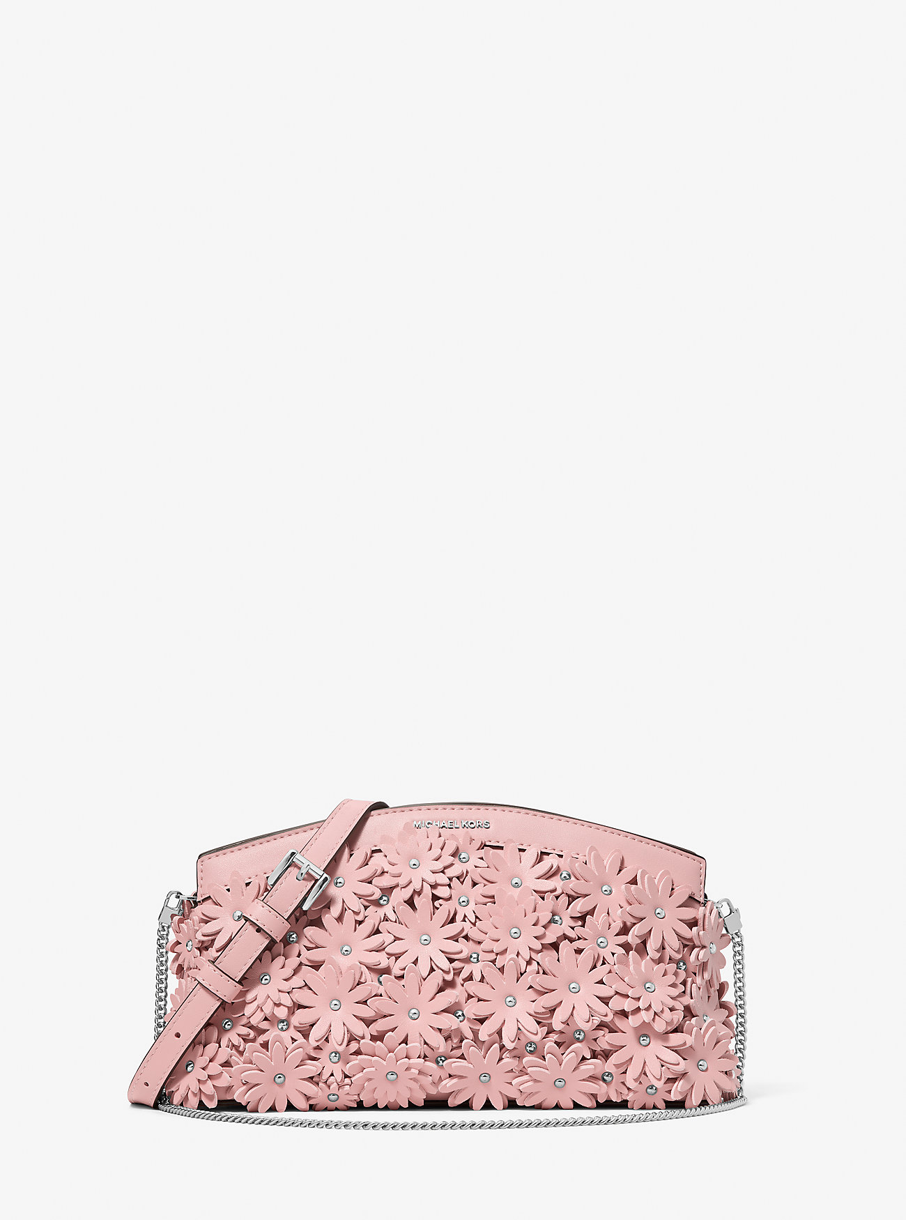 MK Athena Floral Appliqué Convertible Clutch -