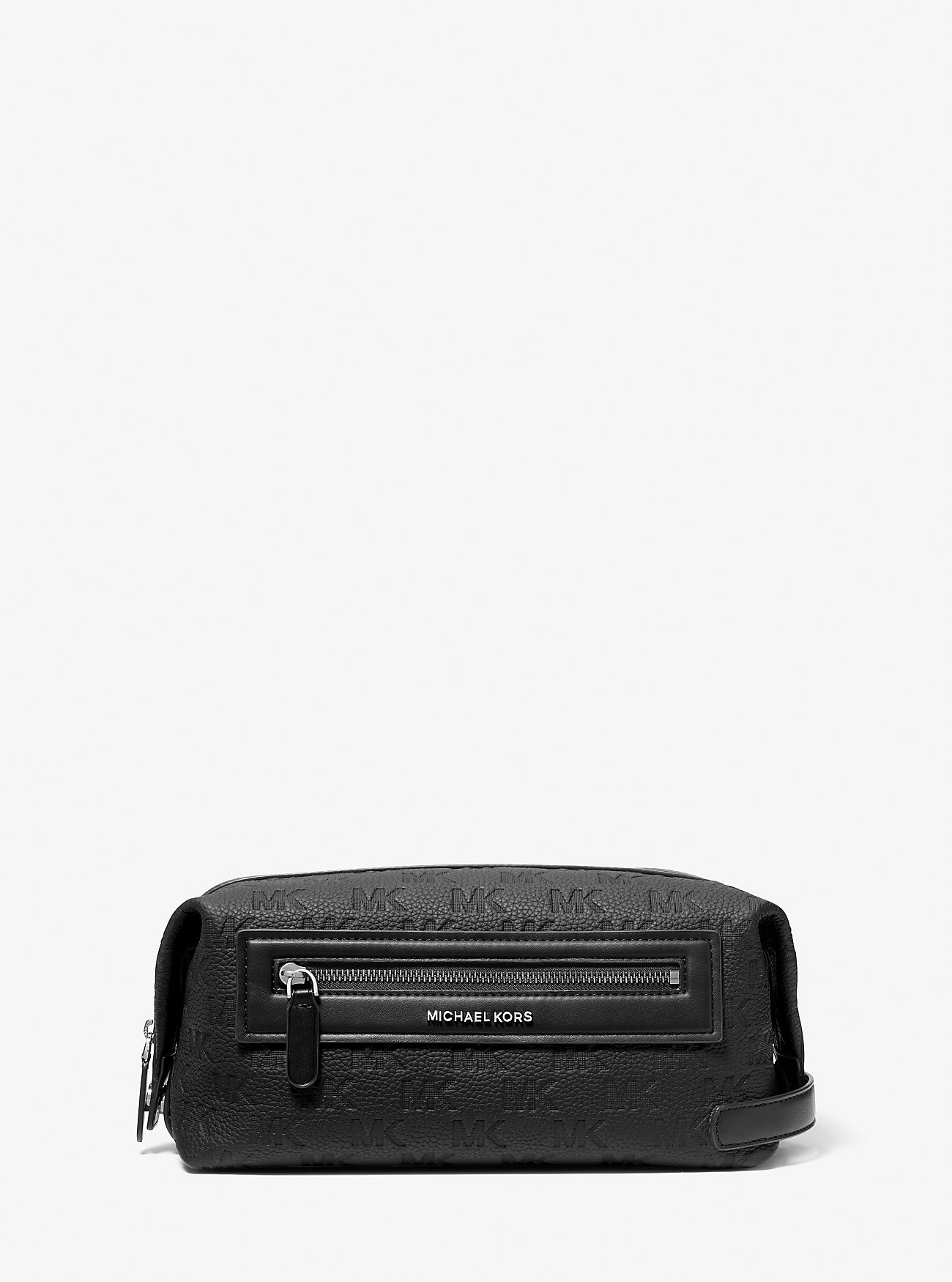 MK Jet Set Logo Embossed Leather Travel Kit -