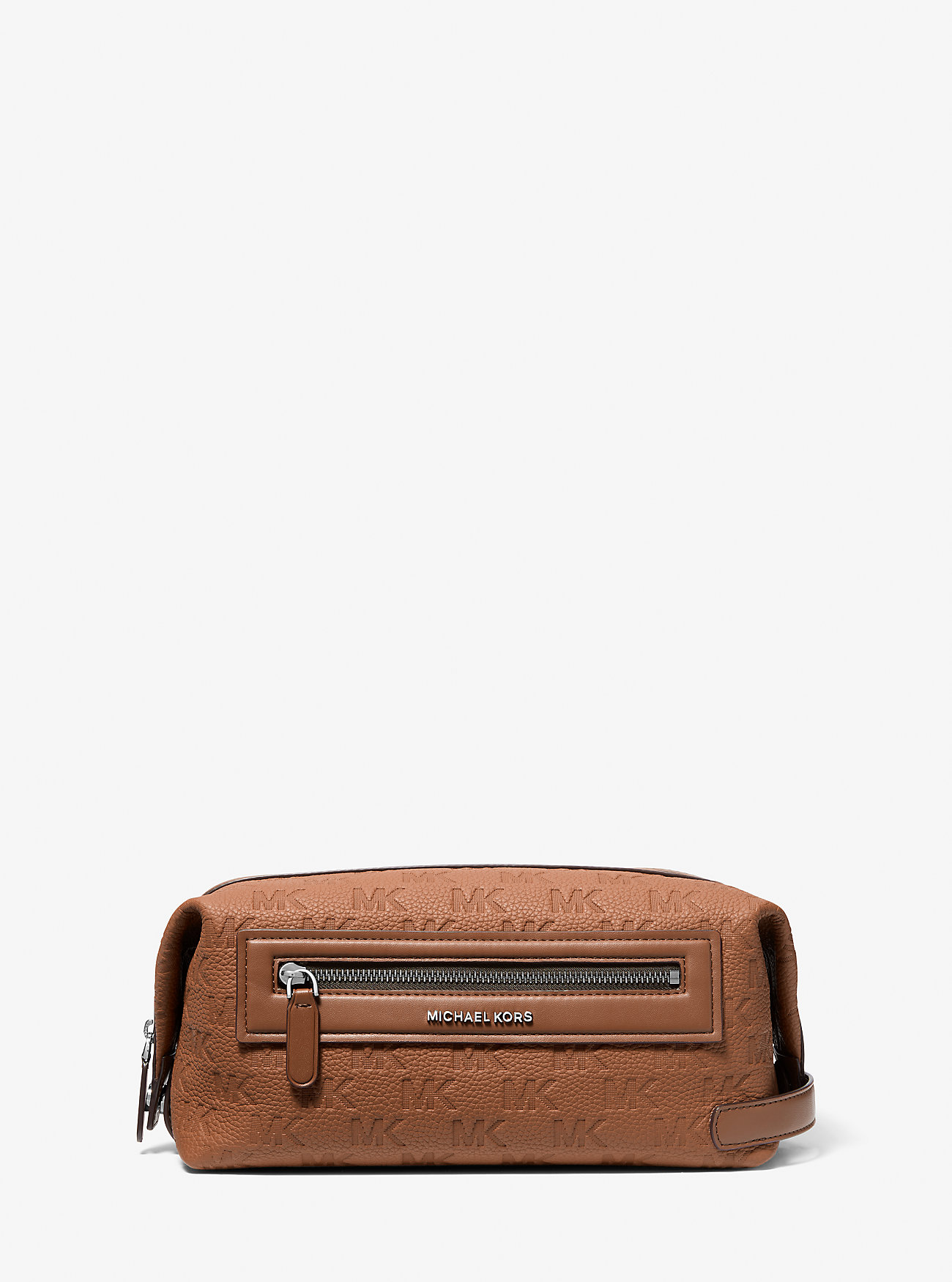 MK Jet Set Logo Embossed Leather Travel Kit -