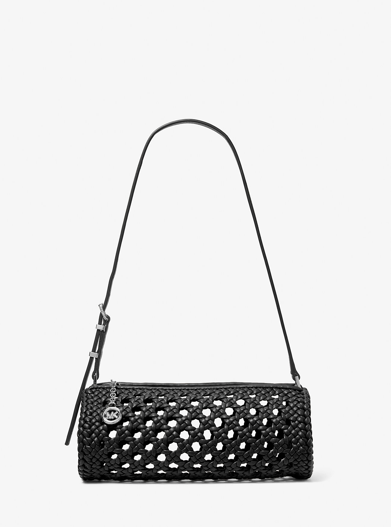 MK Izzy Small Crocheted Barrel Pochette - by MICHAEL Michael Kors
