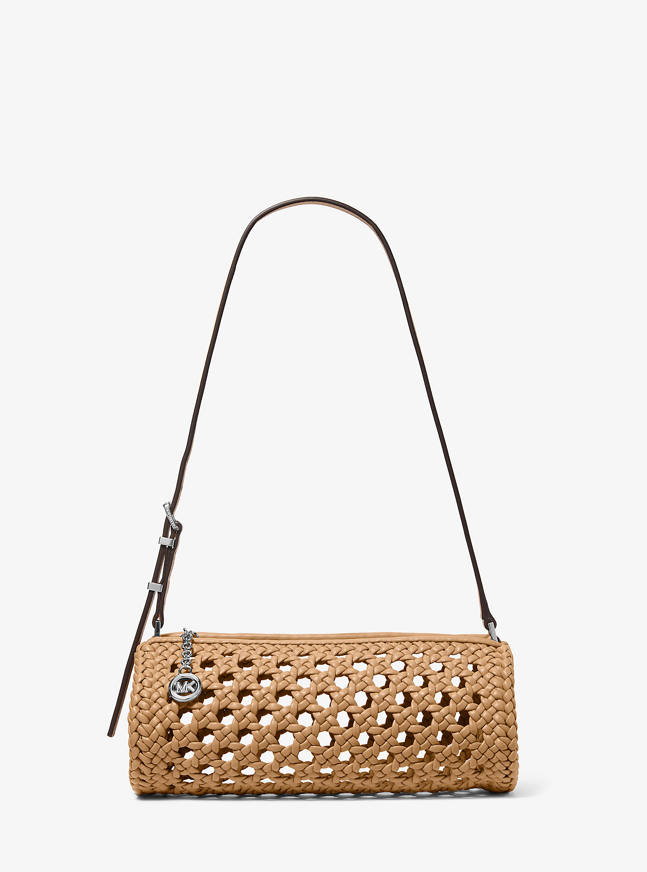 MK Izzy Small Crocheted Barrel Pochette -