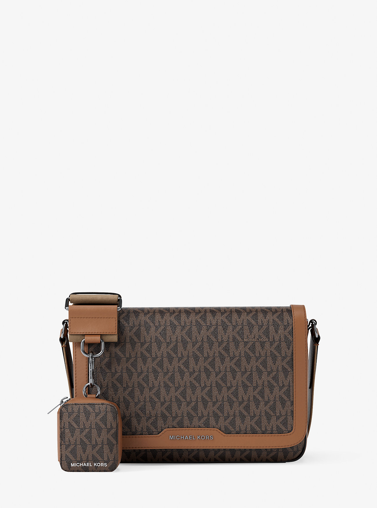 MK Hudson Mini Signature Logo Crossbody Bag With Airpod Case for Apple Airpods Pro® -