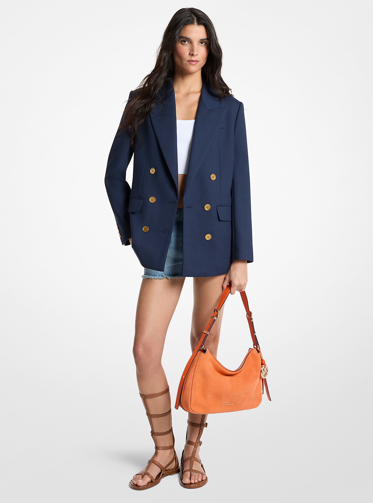 MK Oversized Crepe Blazer -