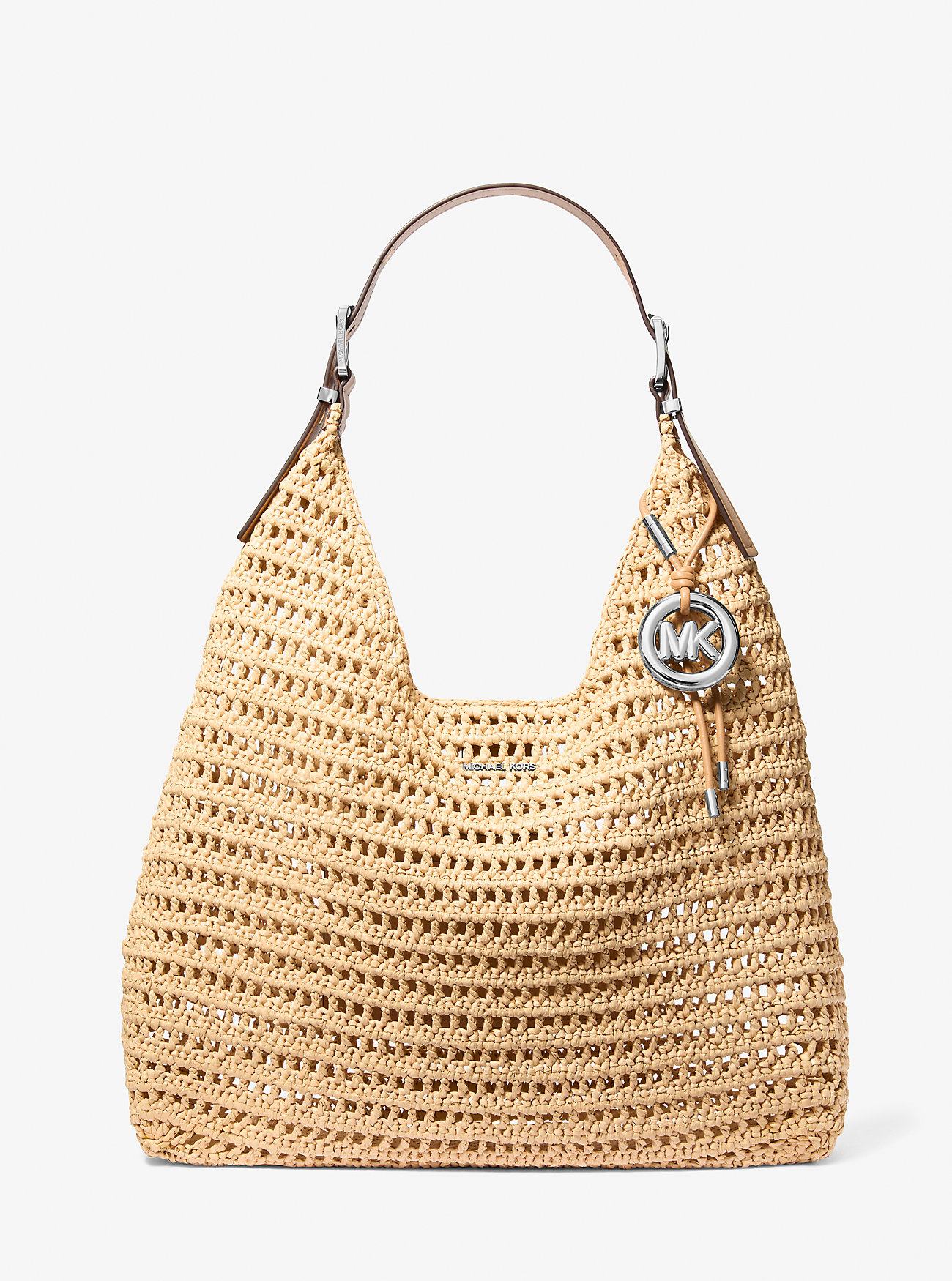 MK Nolita Large Crocheted Hobo Shoulder Bag -