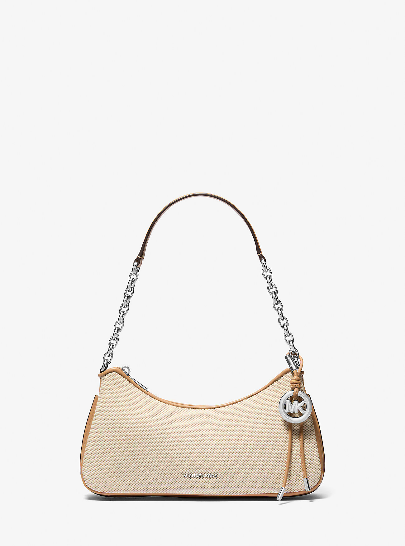 MK Nolita Medium Cotton Blend Canvas Chain Pochette -