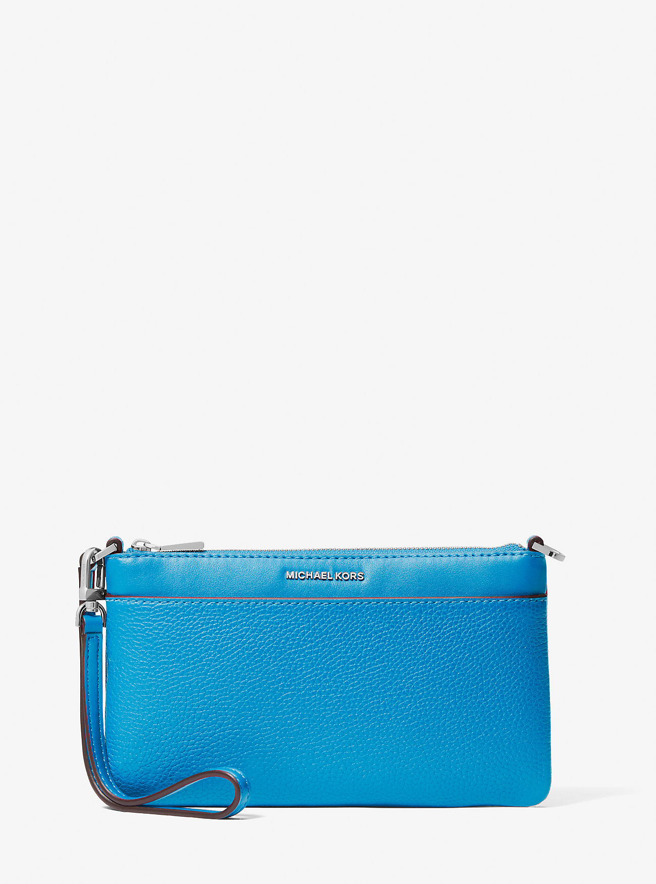 MK Jet Set Medium Pebbled Leather Convertible Wristlet -