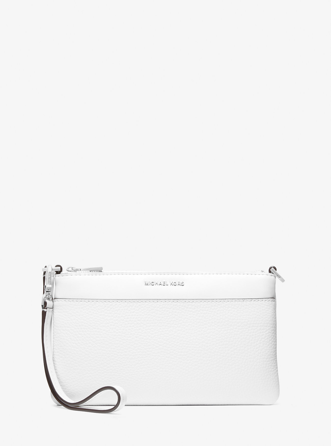 MK Jet Set Medium Pebbled Leather Convertible Wristlet -