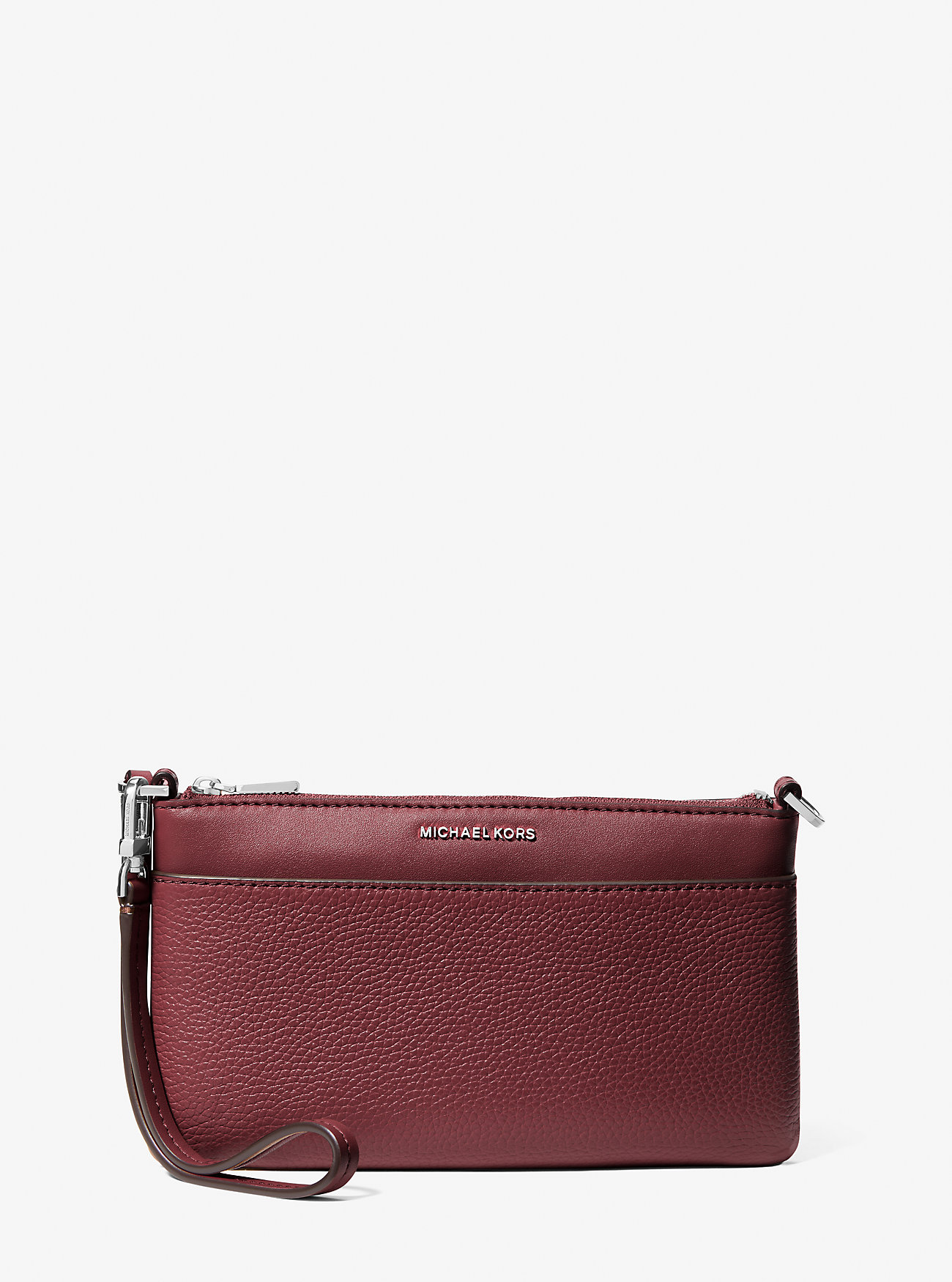 MK Jet Set Medium Pebbled Leather Convertible Wristlet -