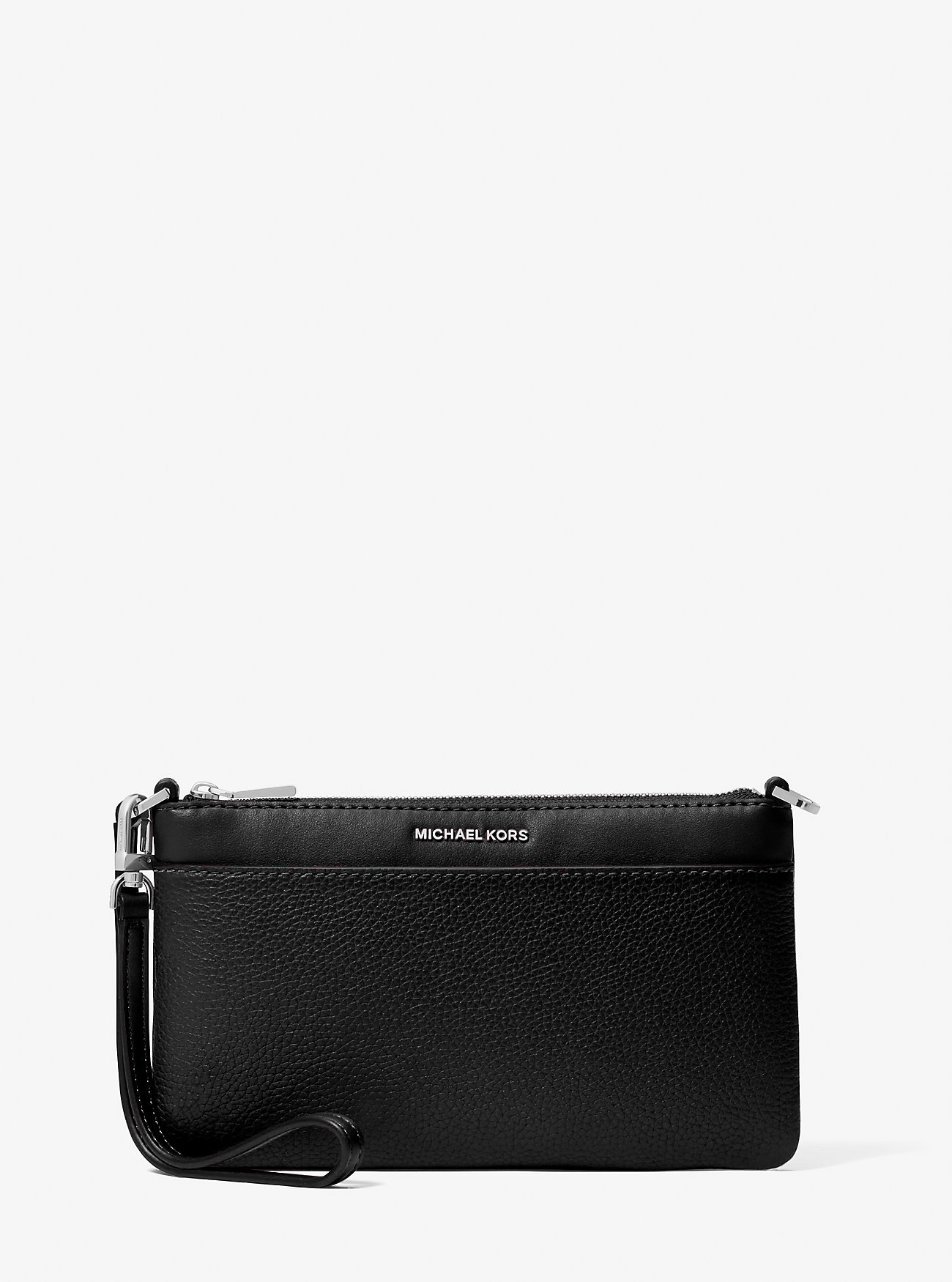 MK Jet Set Medium Pebbled Leather Convertible Wristlet -