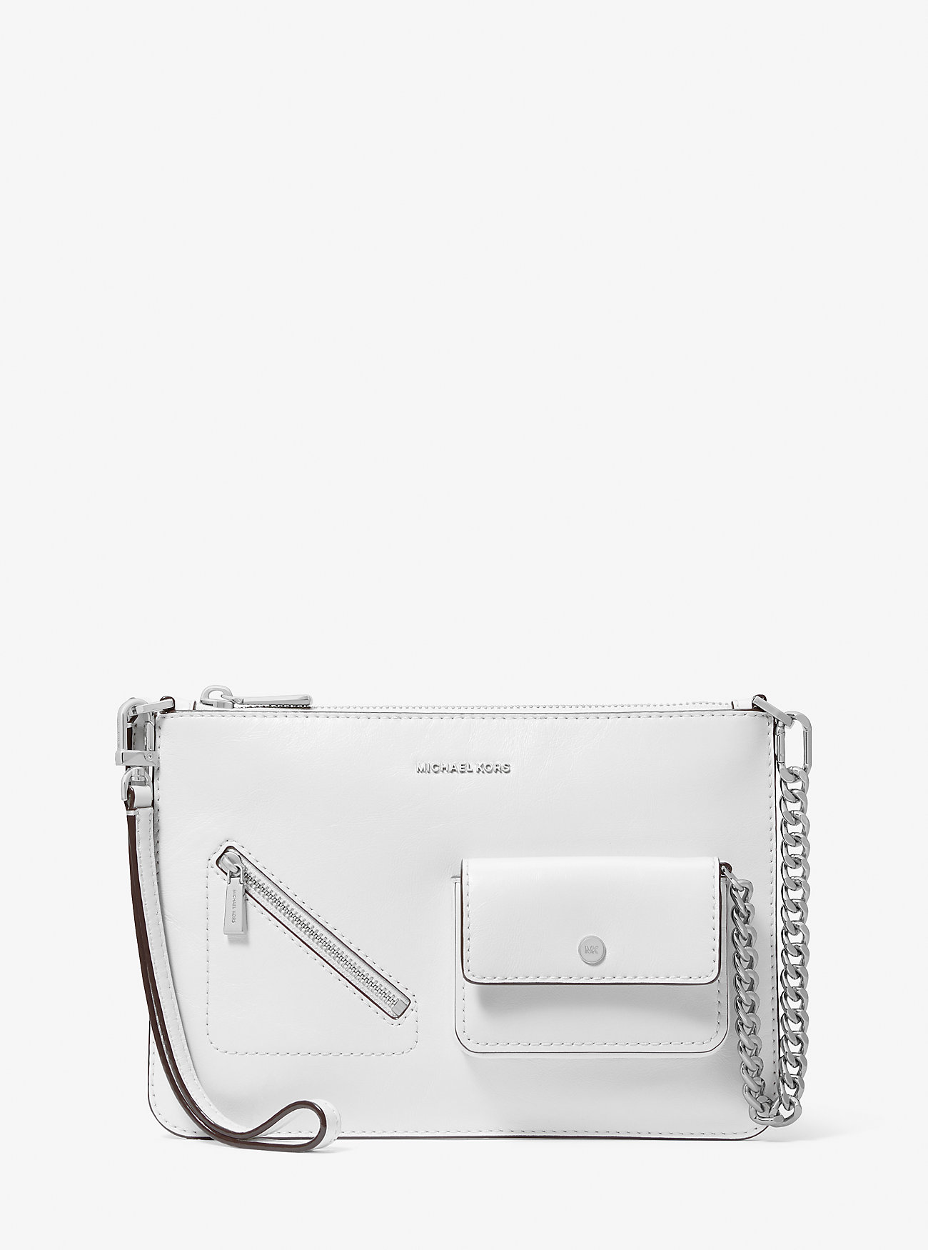 MK Jet Set Large Leather Convertible Zip Wristlet -