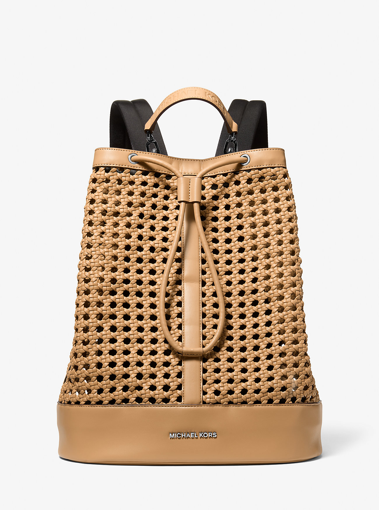 MK Whitley Medium Hand-Woven Backpack - by Michael Kors Mens