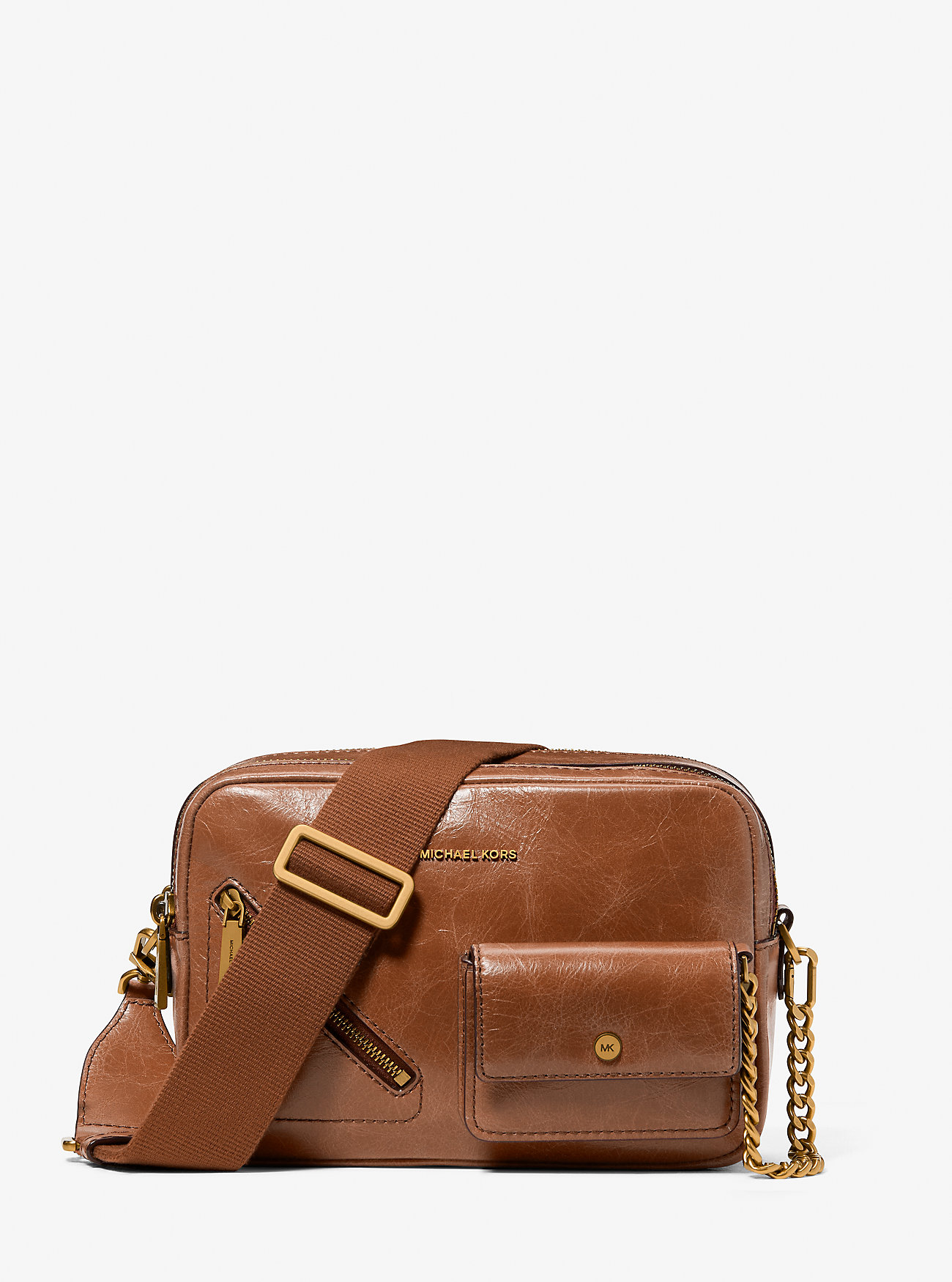 MK Bryant Medium Leather Camera Crossbody Bag -
