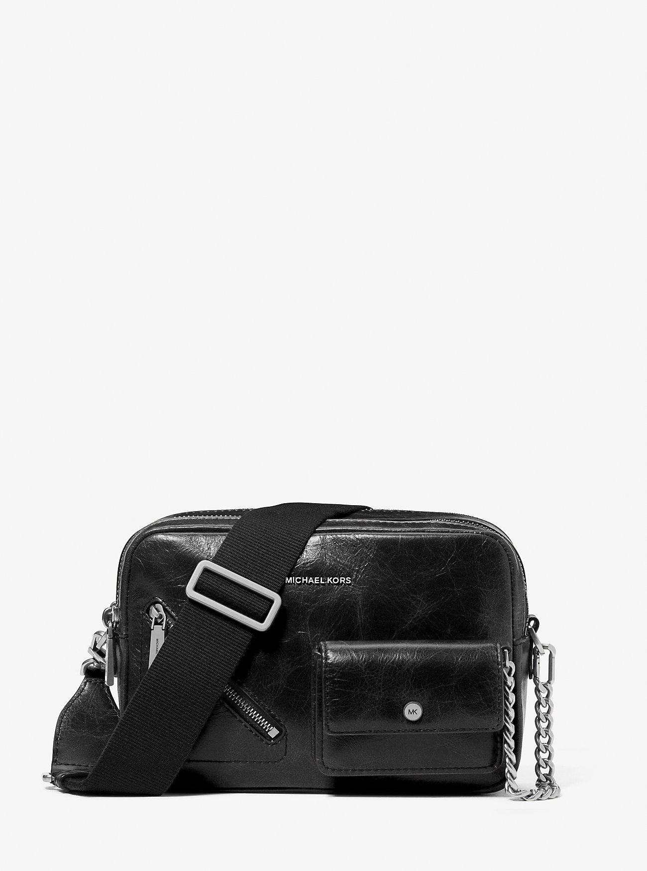 MK Bryant Medium Leather Camera Crossbody Bag With Card Case - by MICHAEL Michael Kors