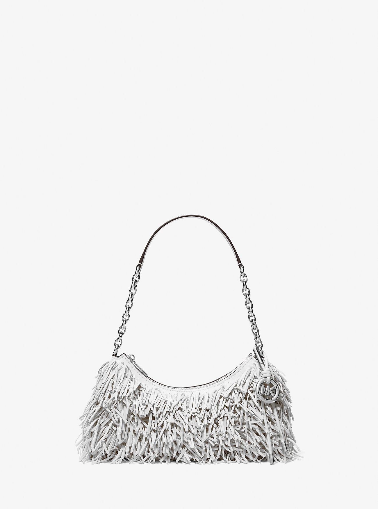 MK Nolita Medium Fringed Leather Pochette - by MICHAEL Michael Kors