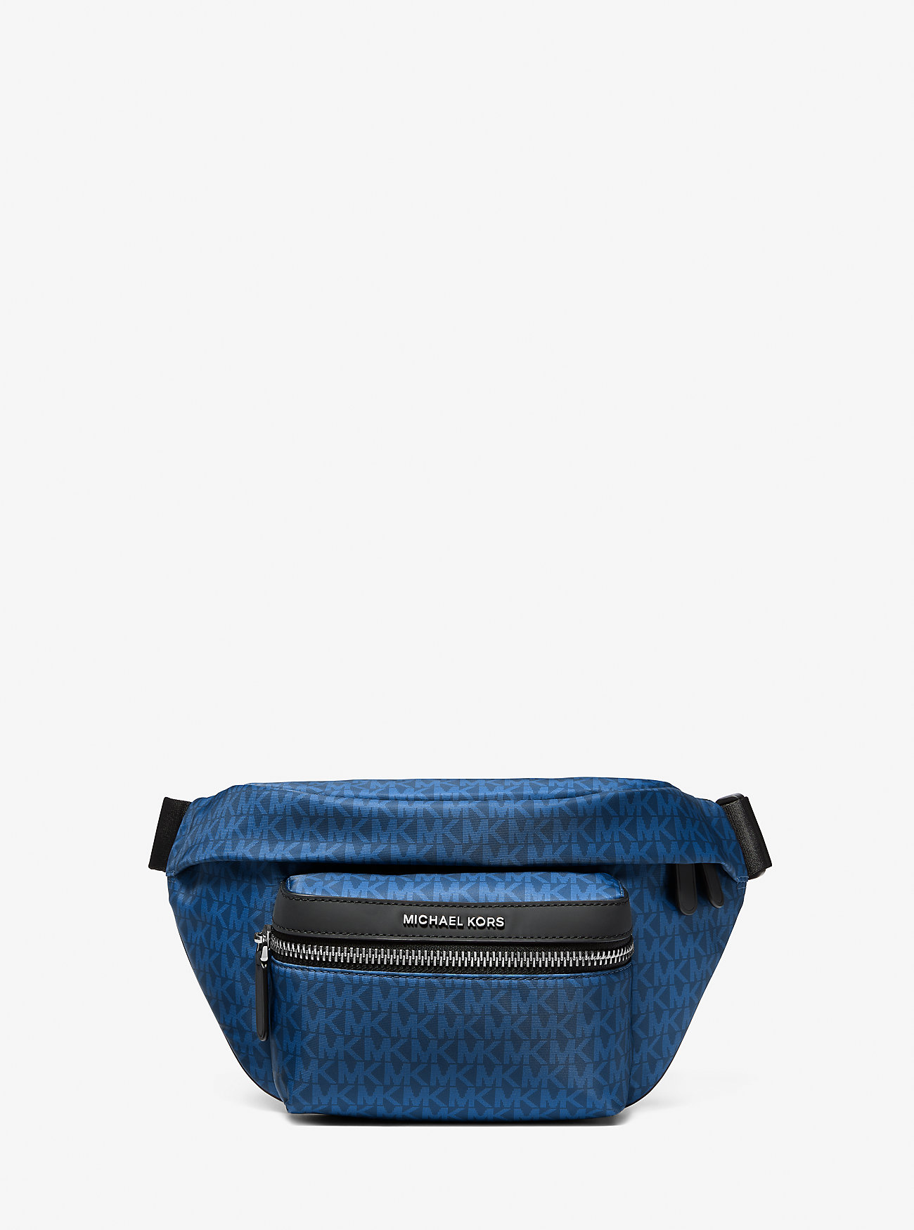 MK Signature Logo Print Woven Belt Bag -