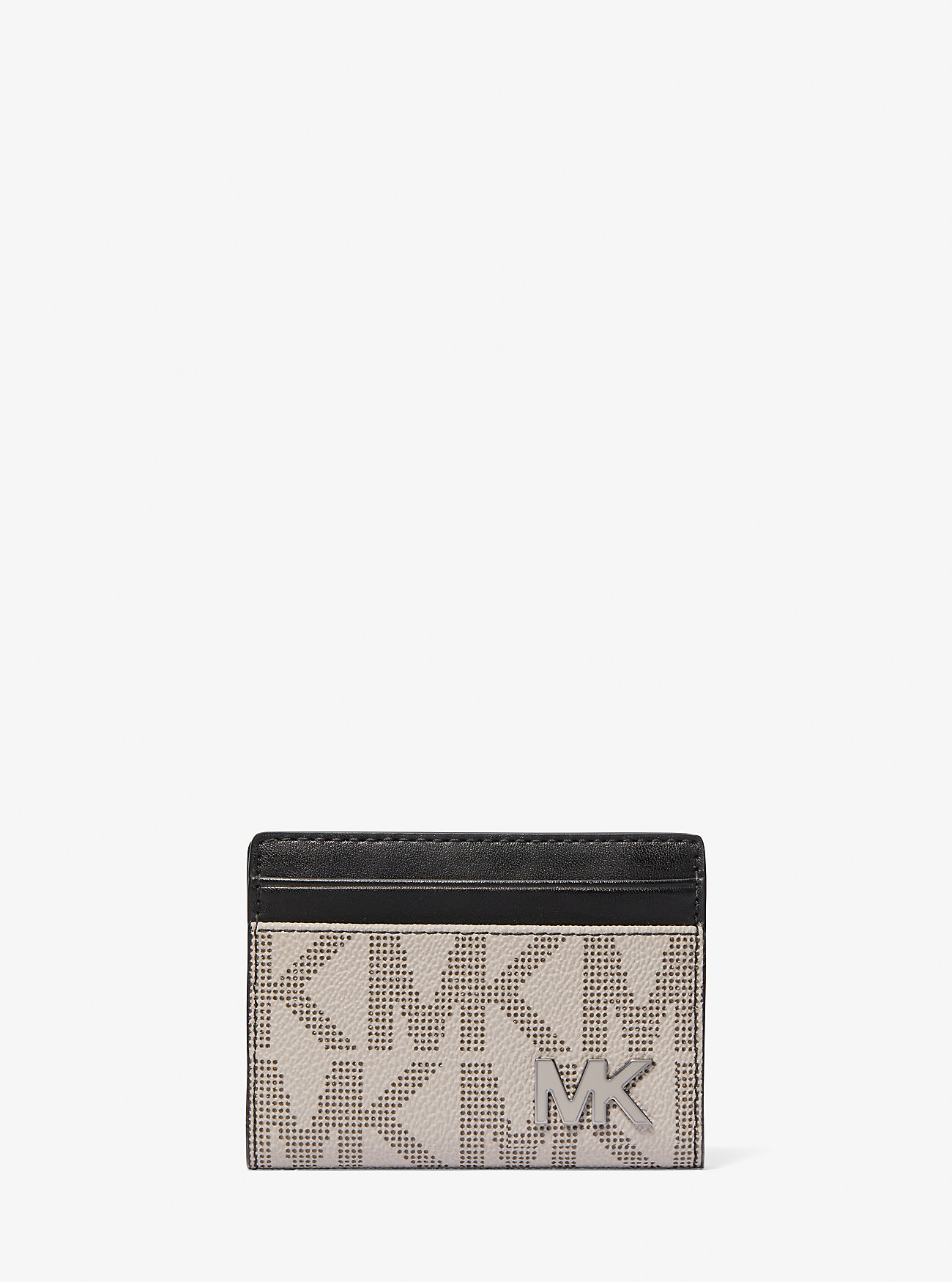 MK Cooper Large Signature Logo Folio Bi-Fold Wallet - Grey