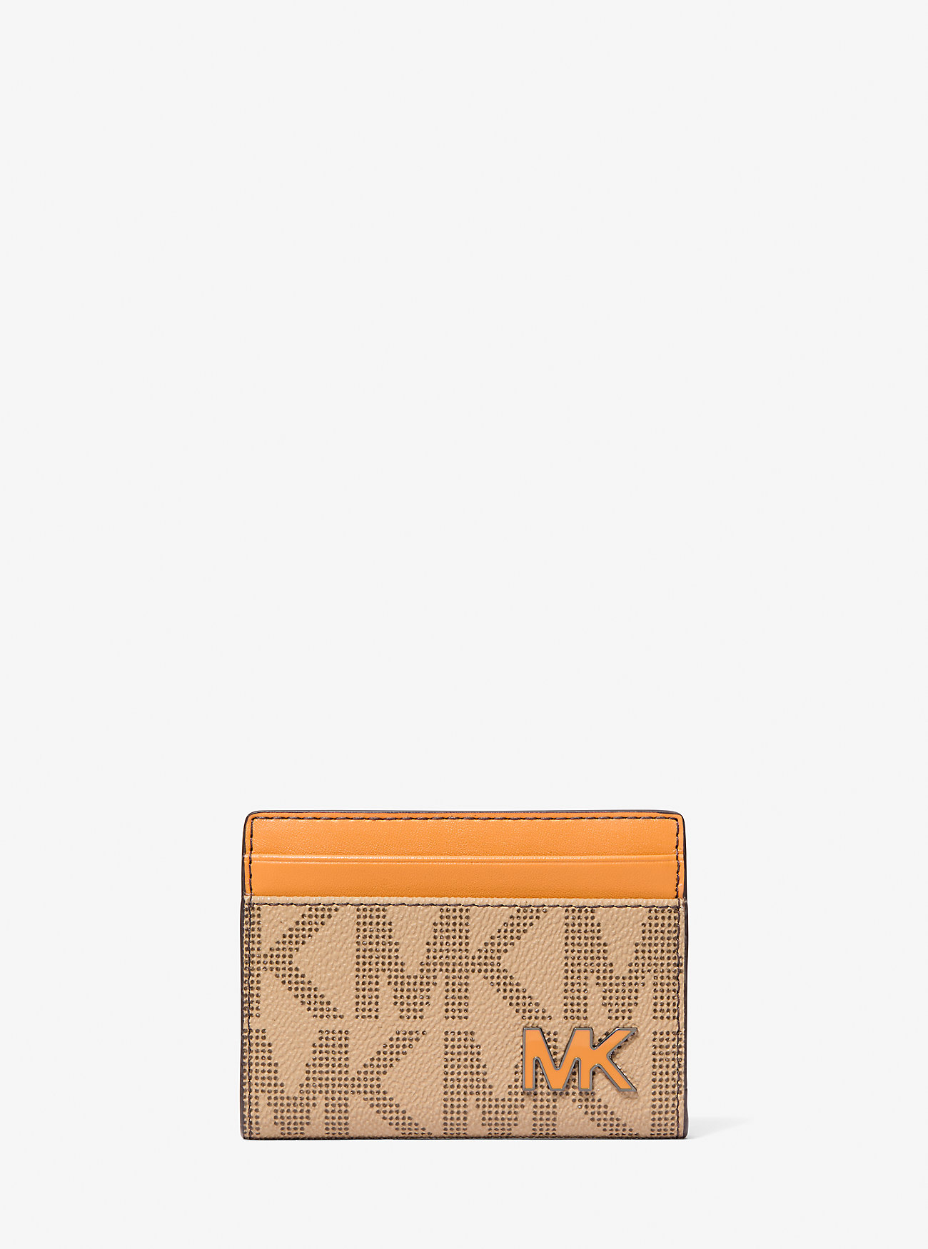 MK Cooper Large Signature Logo Folio Bi-Fold Wallet - Orange