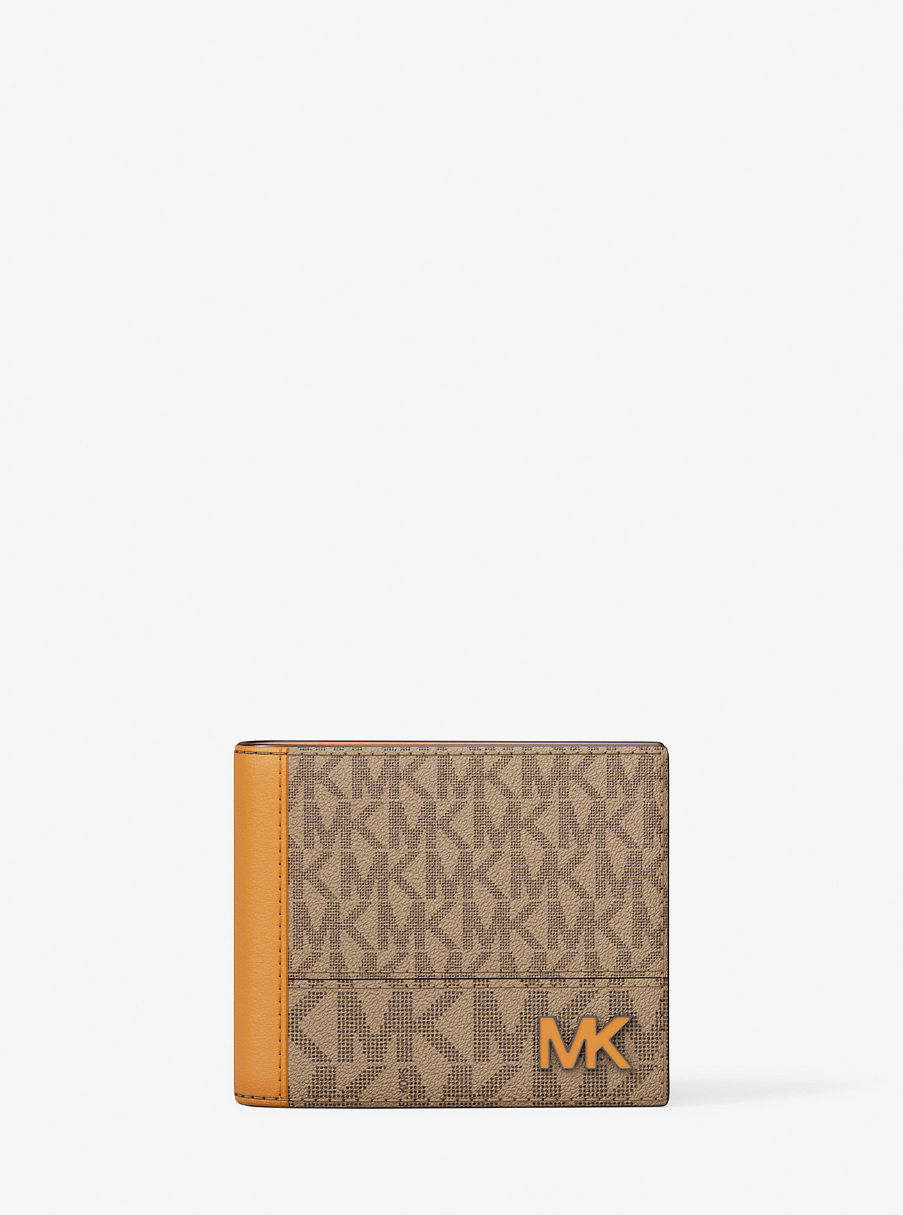MK Cooper Signature Logo Billfold Wallet - Brown