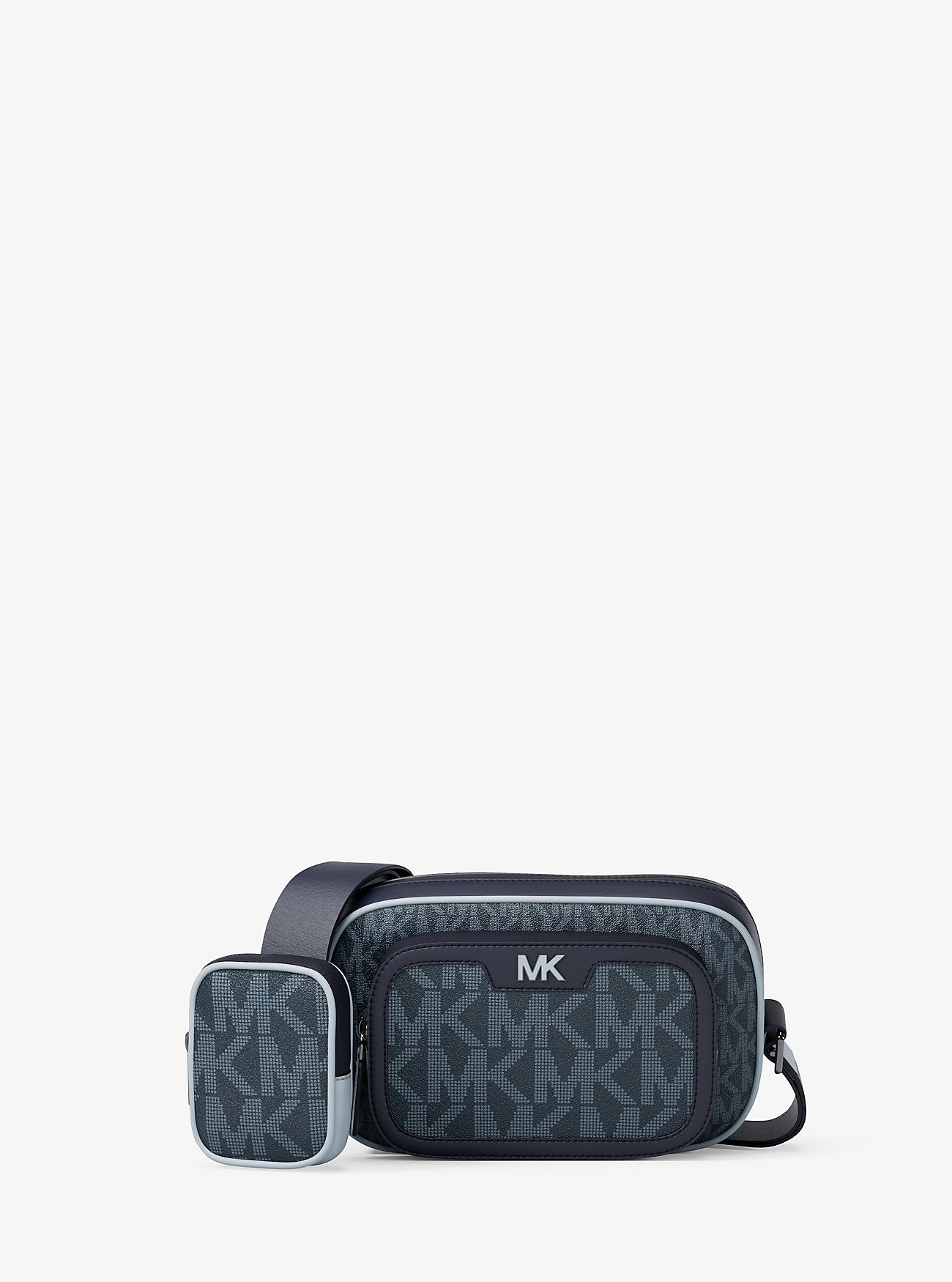 MK Cooper Small Signature Logo Camera Crossbody Bag With Pouch -