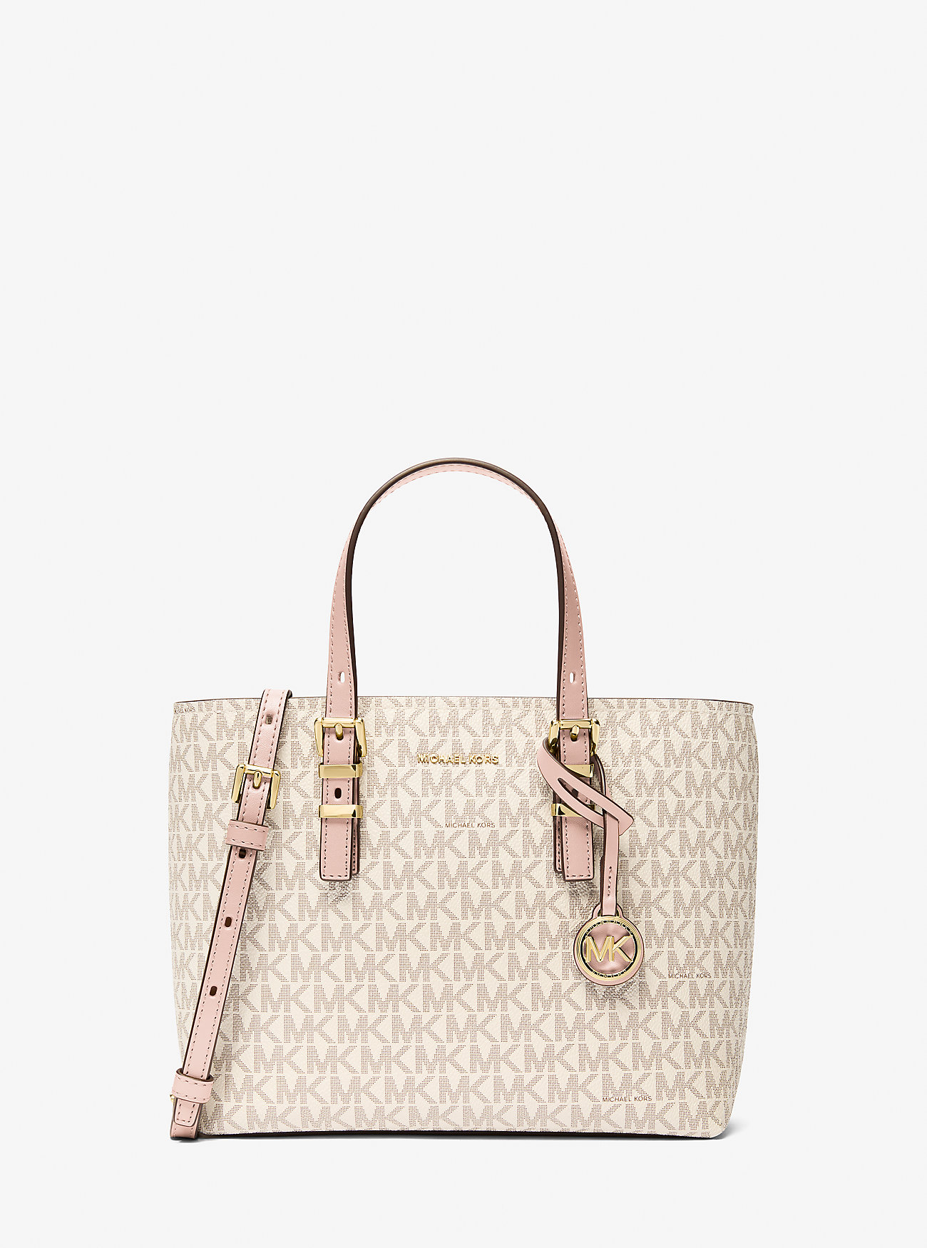 MK Quinn Small Signature Logo Convertible Crossbody Bag -