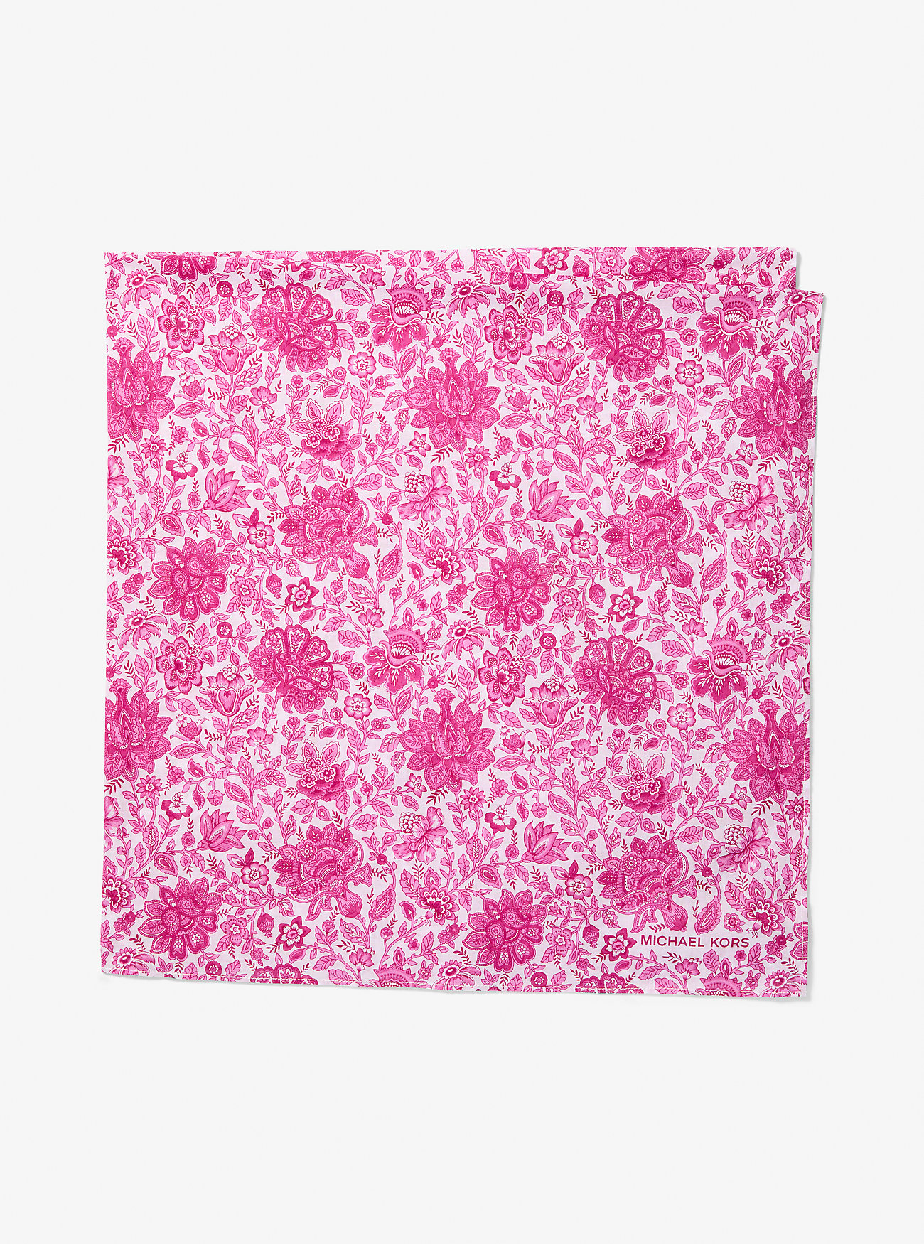 MK Floral Print Cotton Scarf -