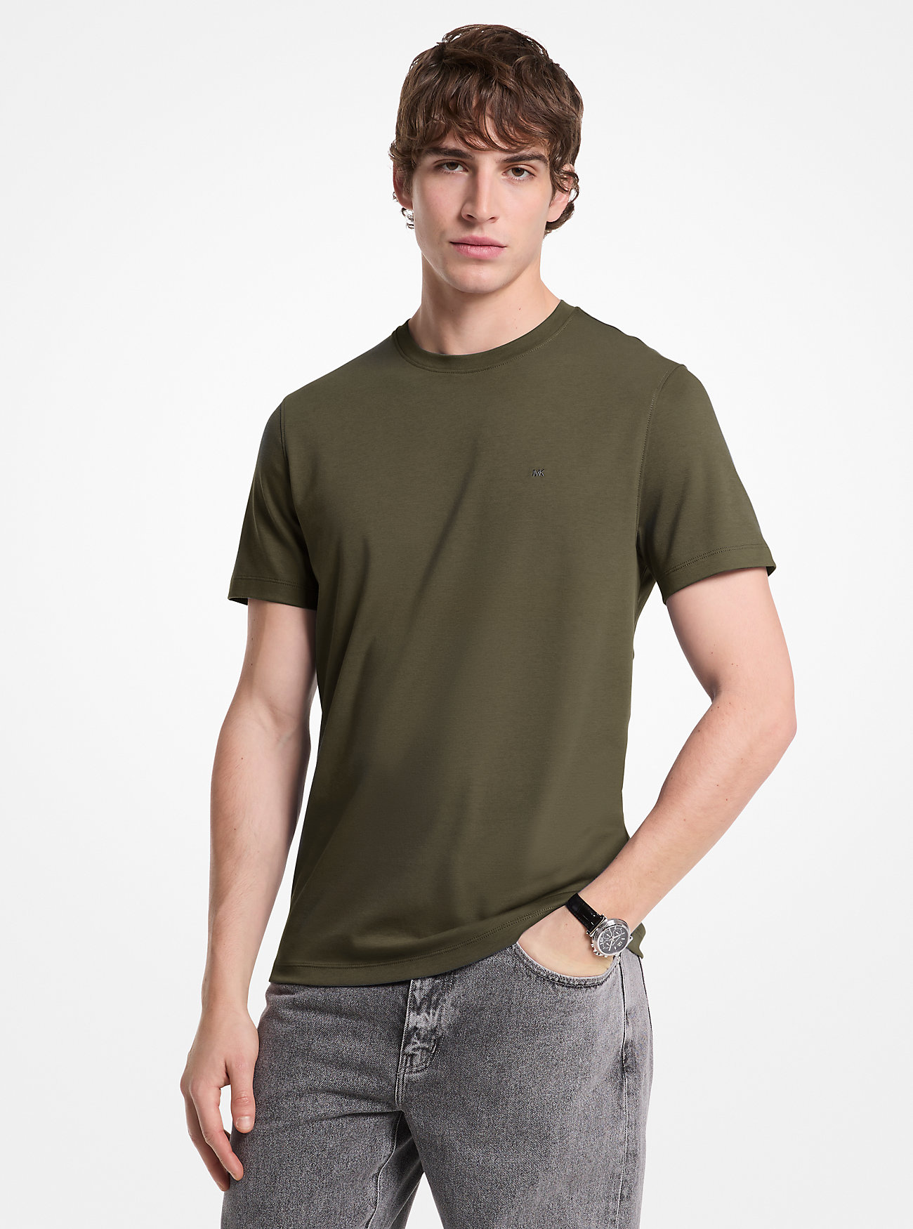 MK Cotton T-Shirt - by Michael Kors Mens