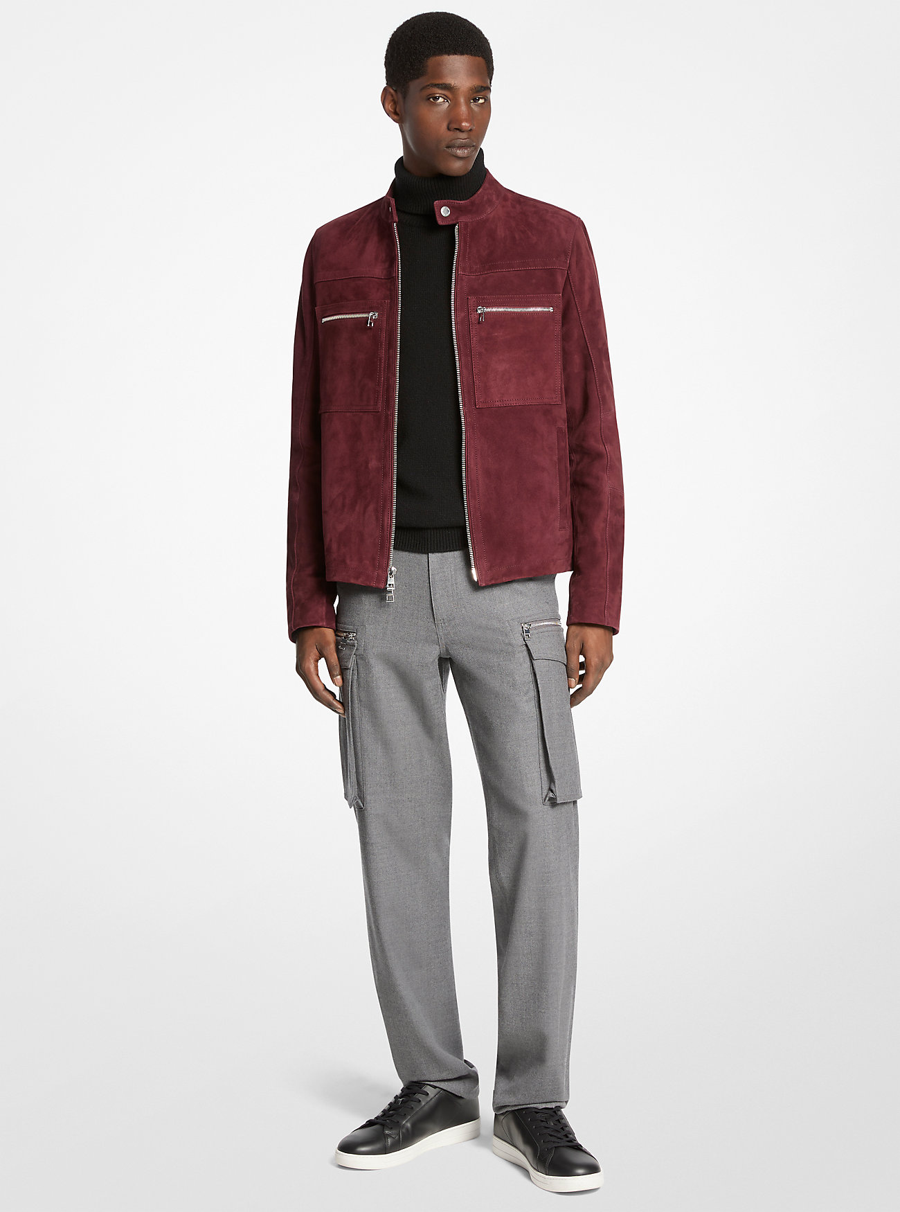 MK Suede Racer Jacket -