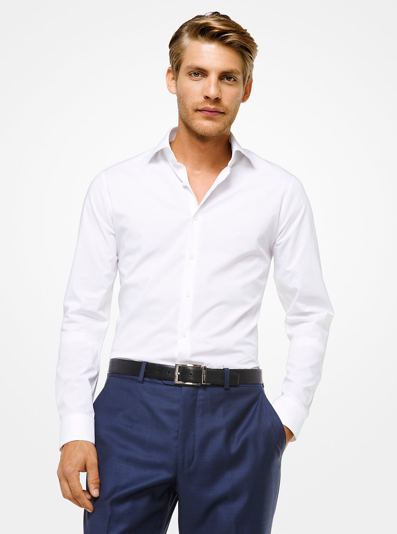 MK Slim-Fit Stretch-Cotton Shirt -