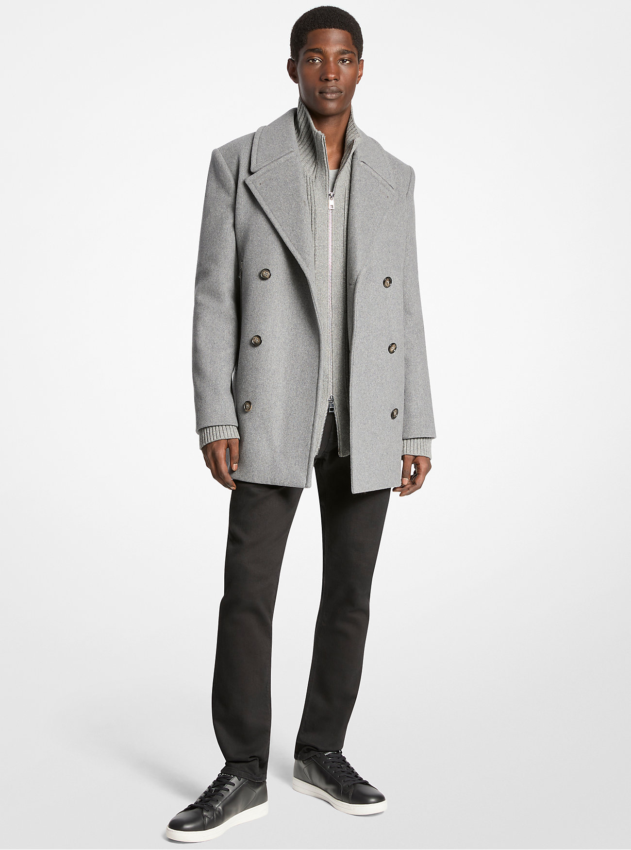 MK Wool Blend Peacoat -