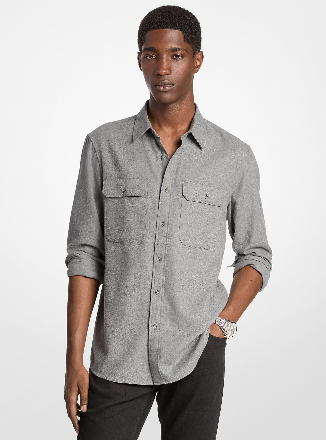 MK Cotton Flannel Shirt -