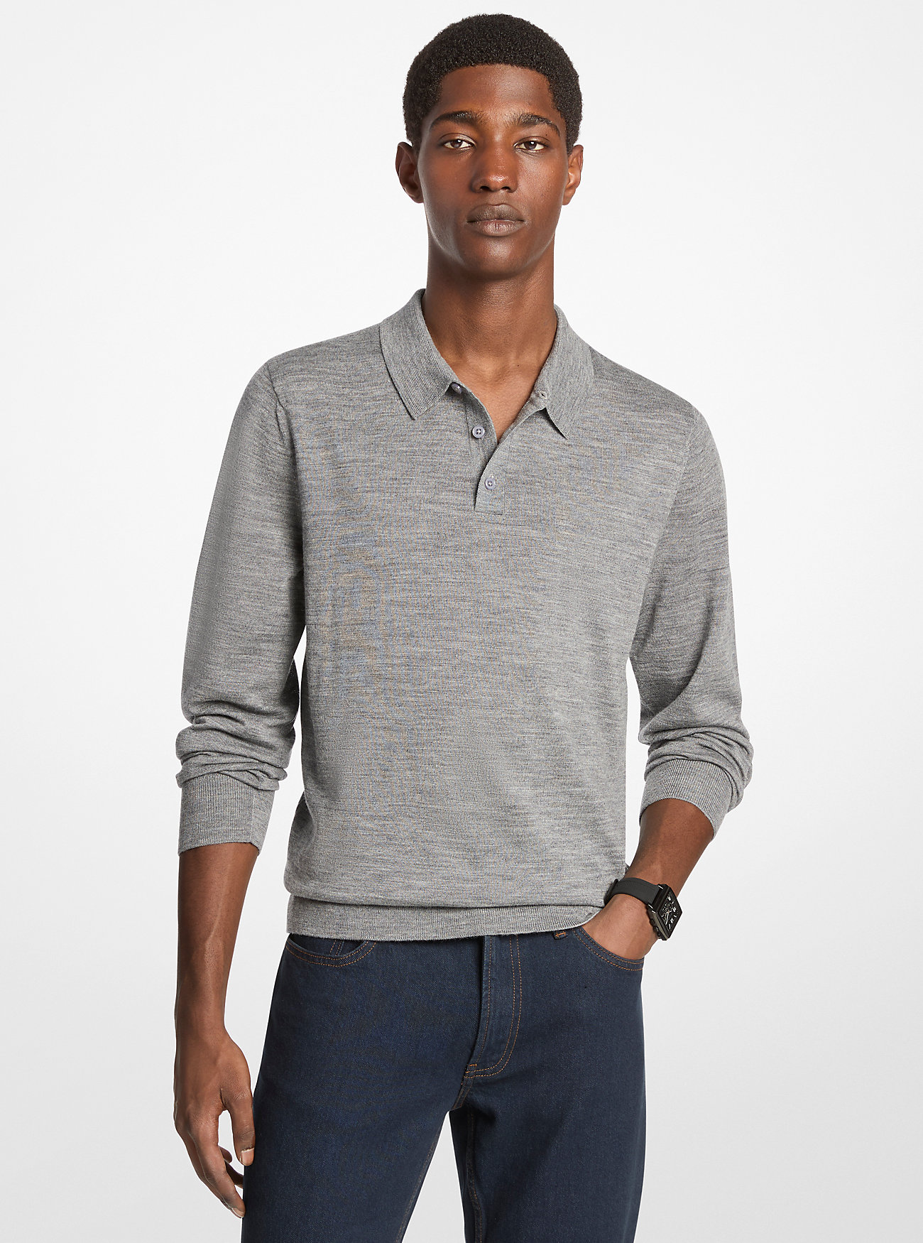 MK Wool Polo Jumper -