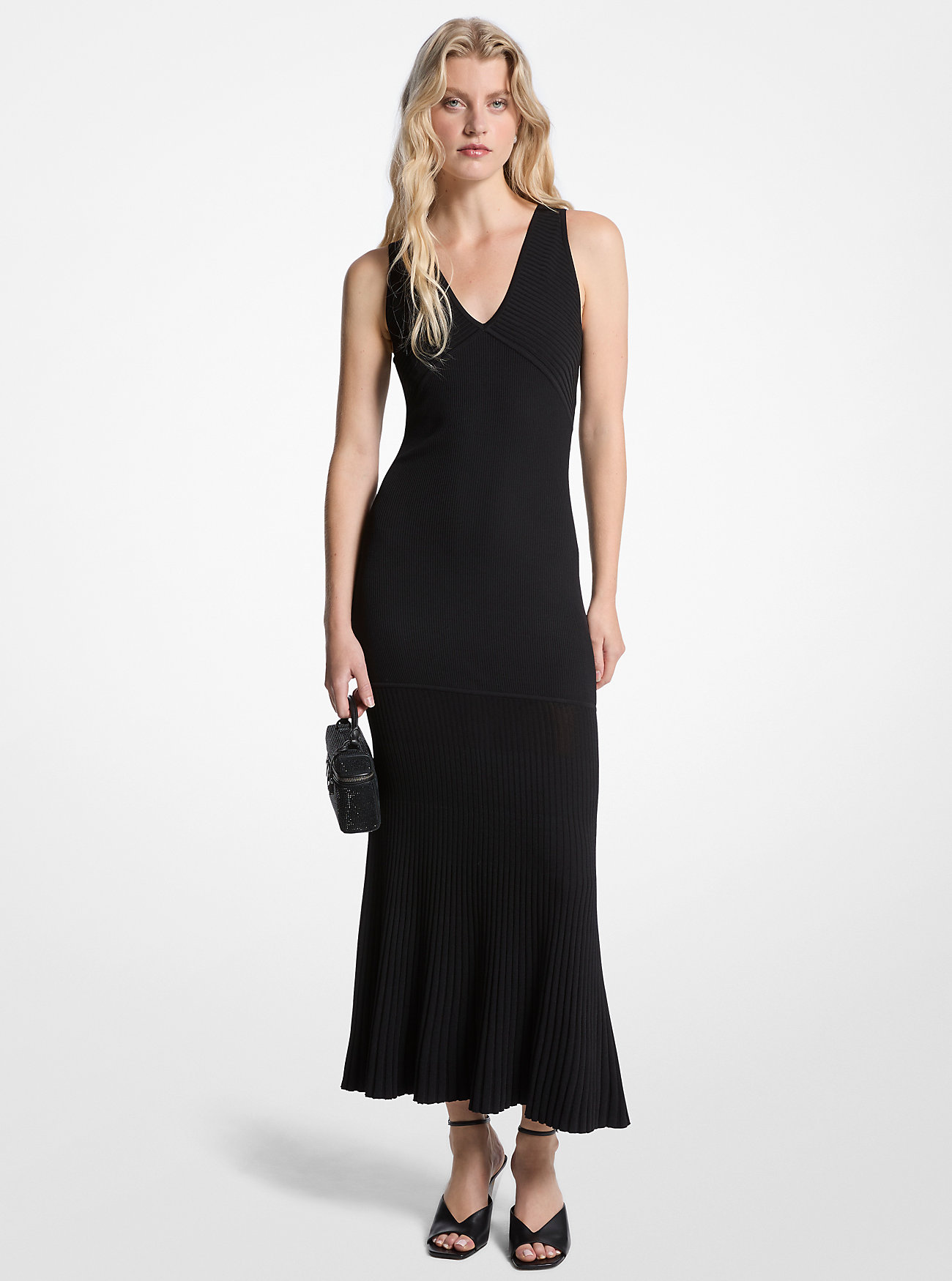 MK Ribbed Stretch Knit Tank Dress -
