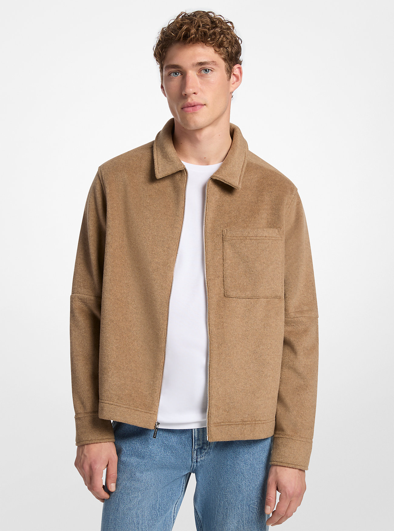 MK Double-Knit Flannel Jacket -