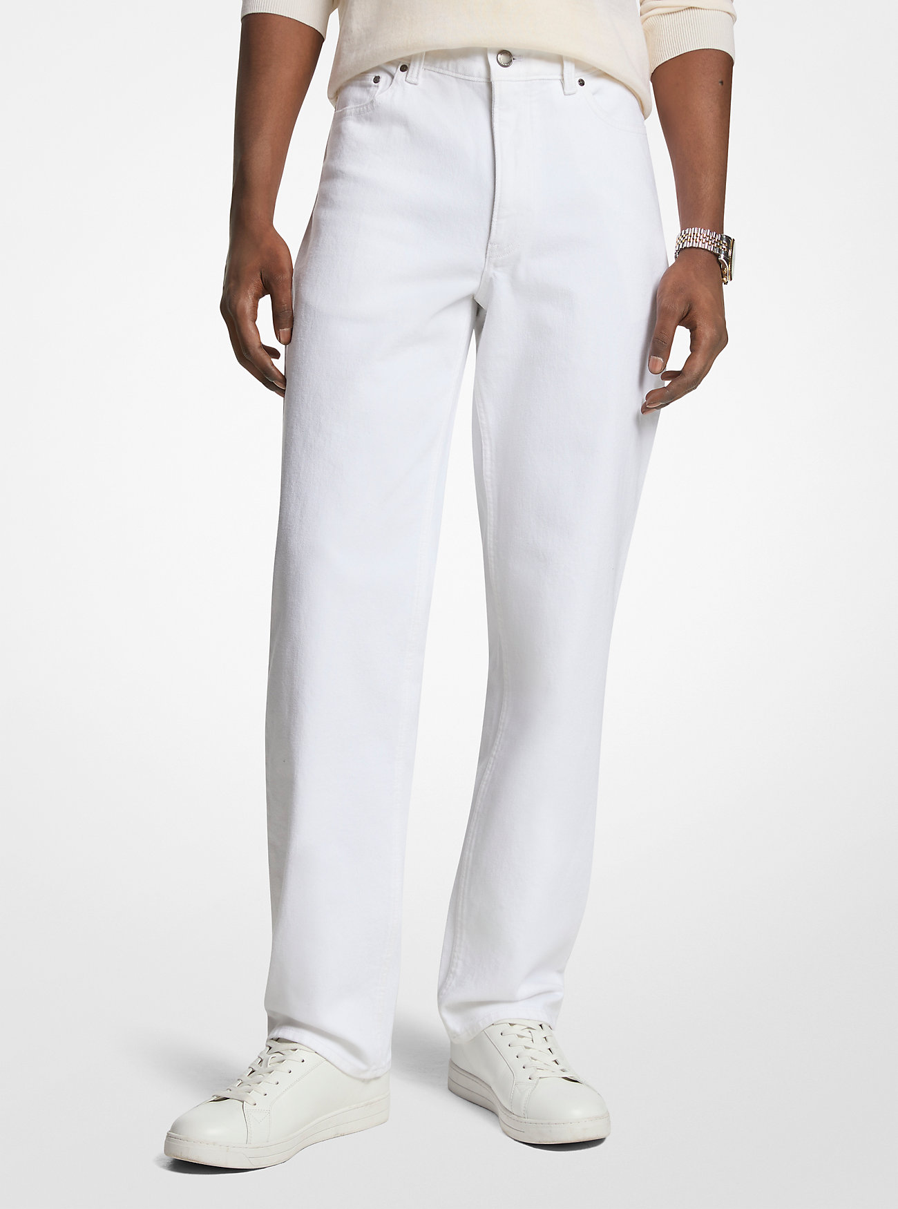 MK Finn Straight-Leg Stretch Denim Jeans -