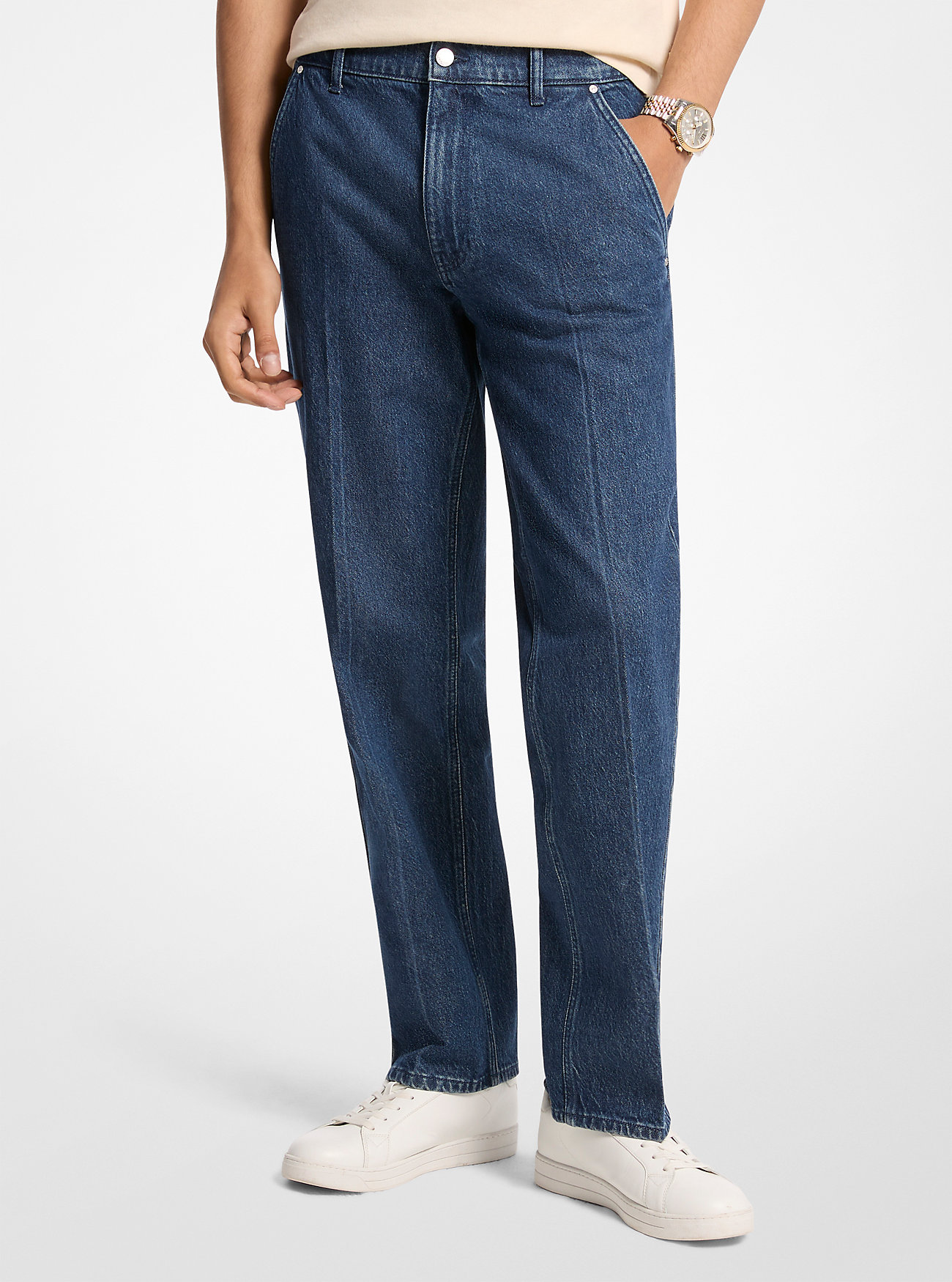 MK Finn Straight-Fit Stretch Denim Jeans -