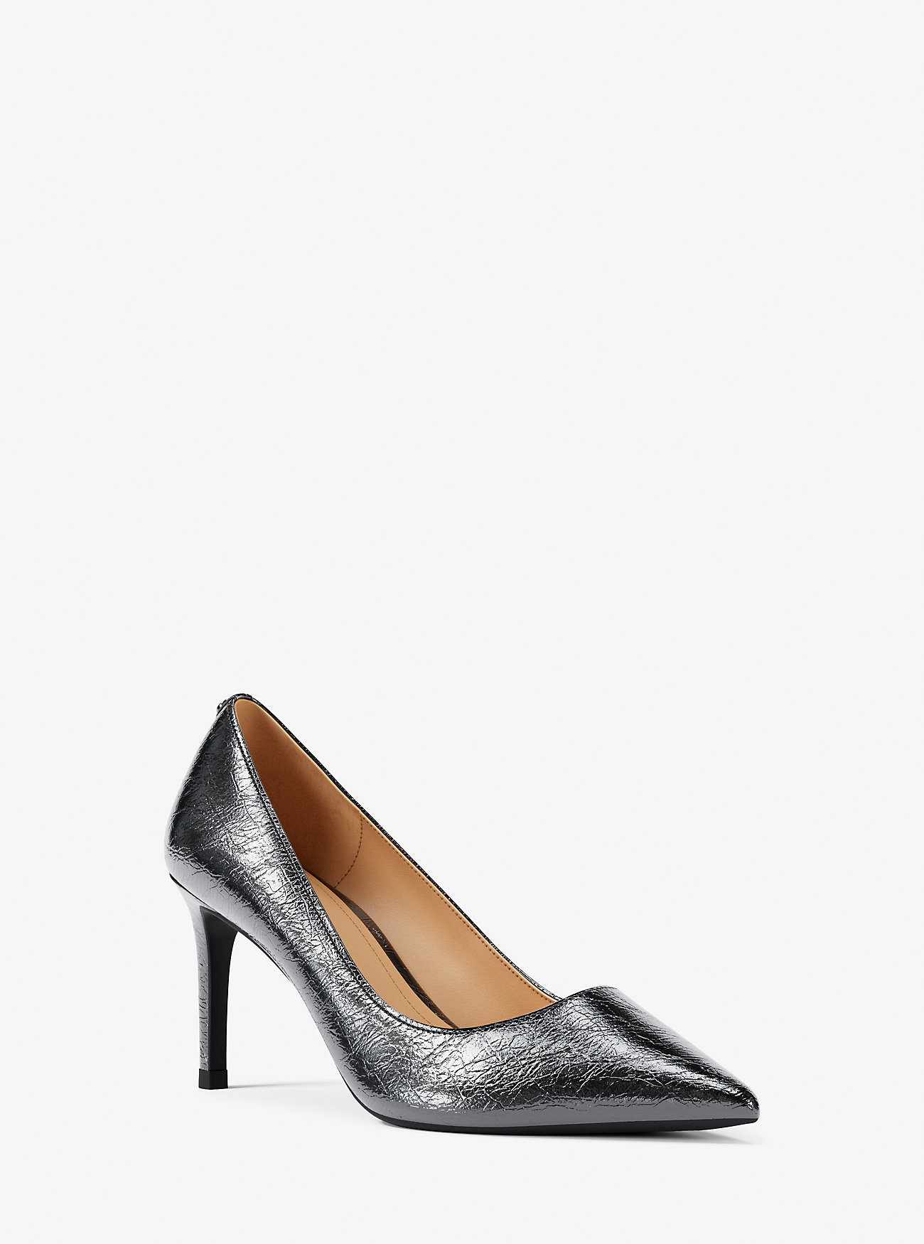 MK Alina Flex Crackled Metallic Leather Pump -
