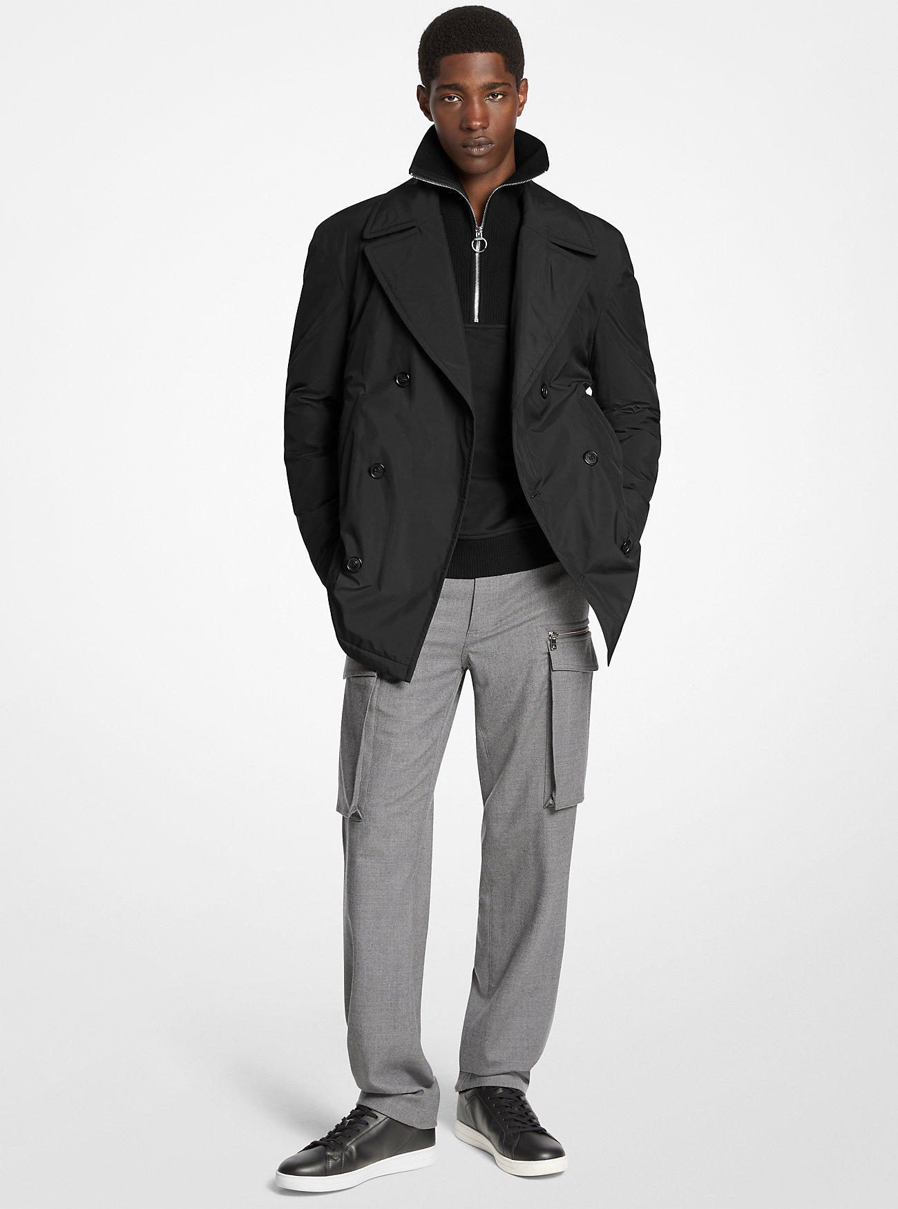 MK Woven Peacoat -