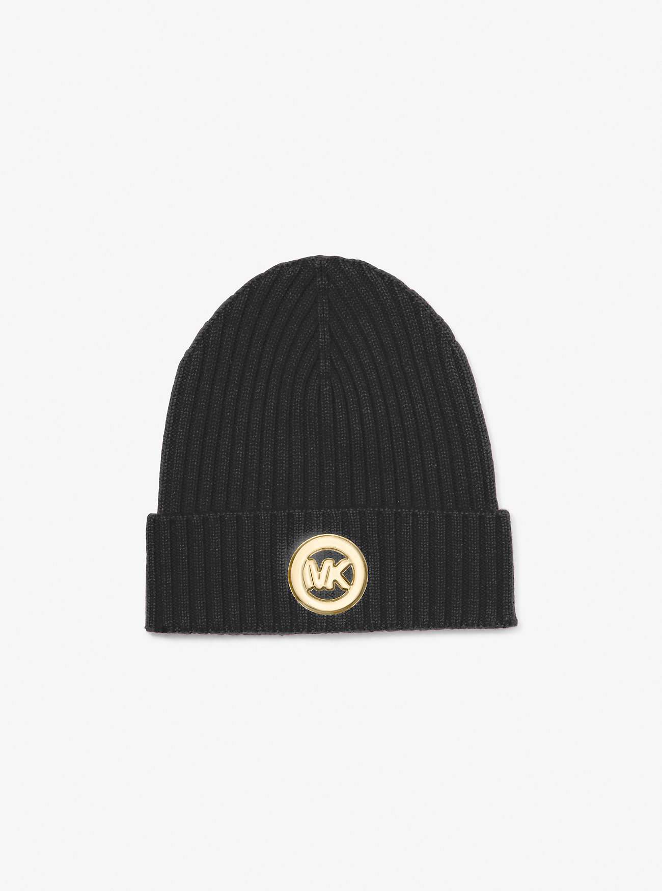 MK Ribbed Wool Beanie - by MICHAEL Michael Kors
