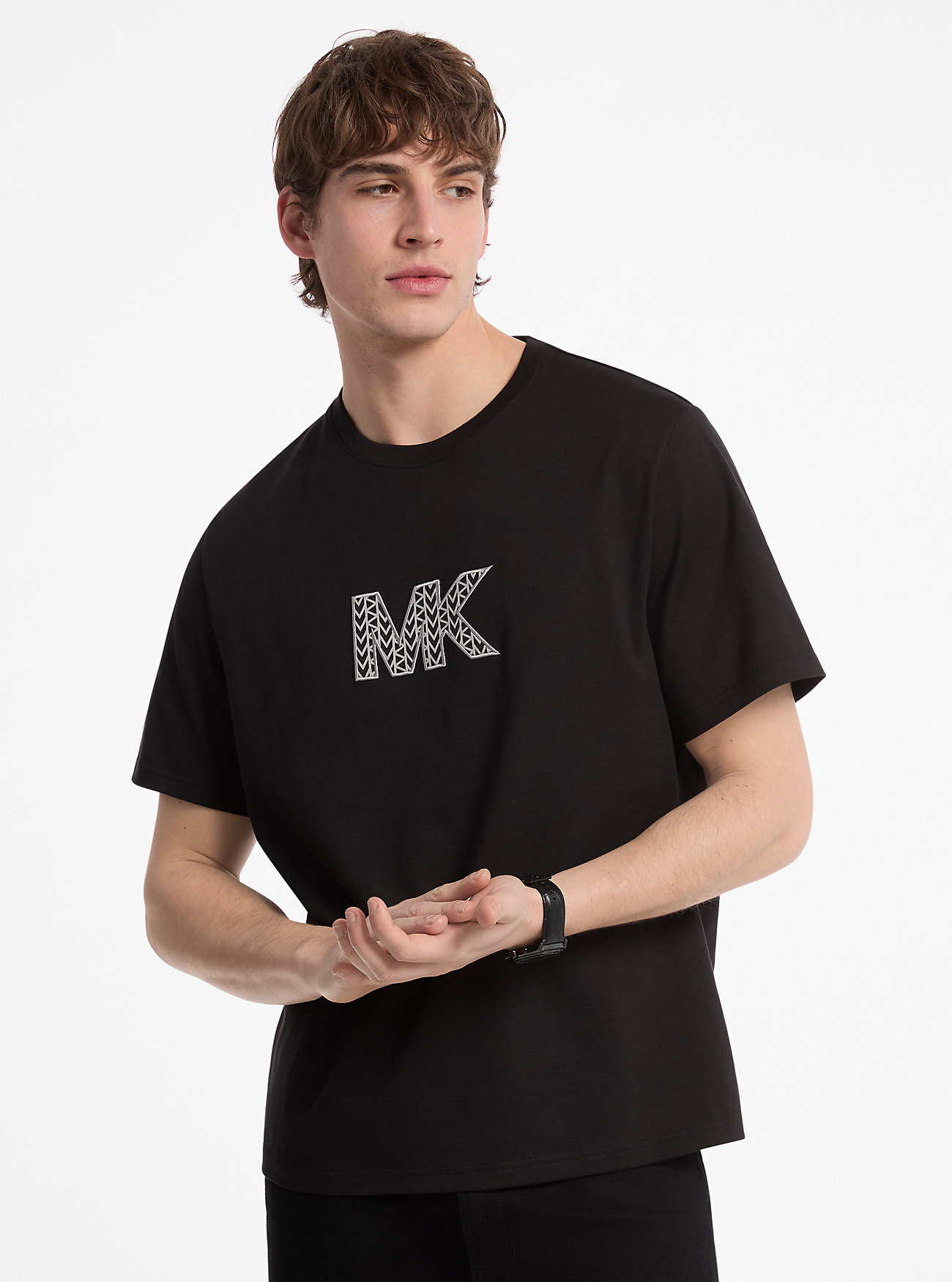 MK Graphic Logo Cotton T-Shirt -
