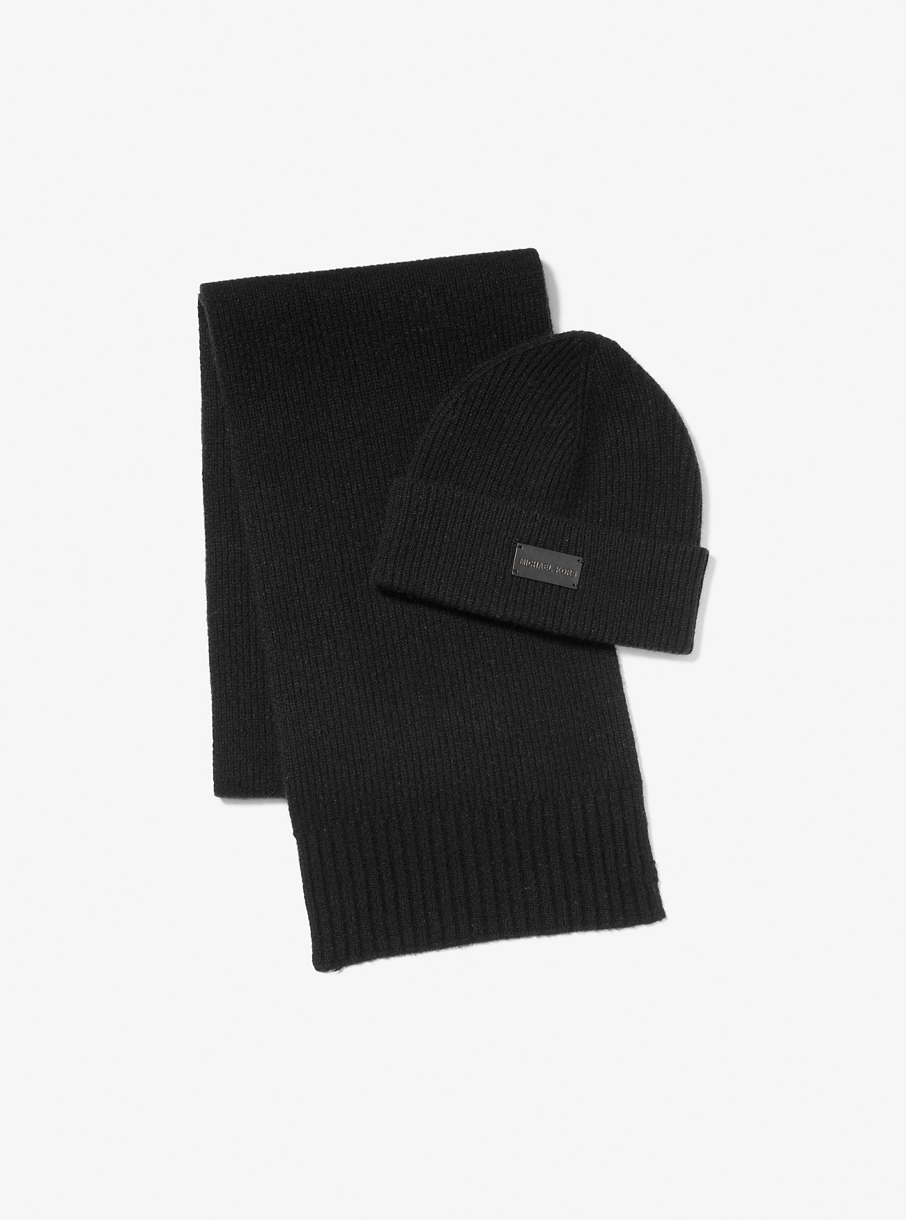 MK Wool Beanie Hat and Scarf Set -