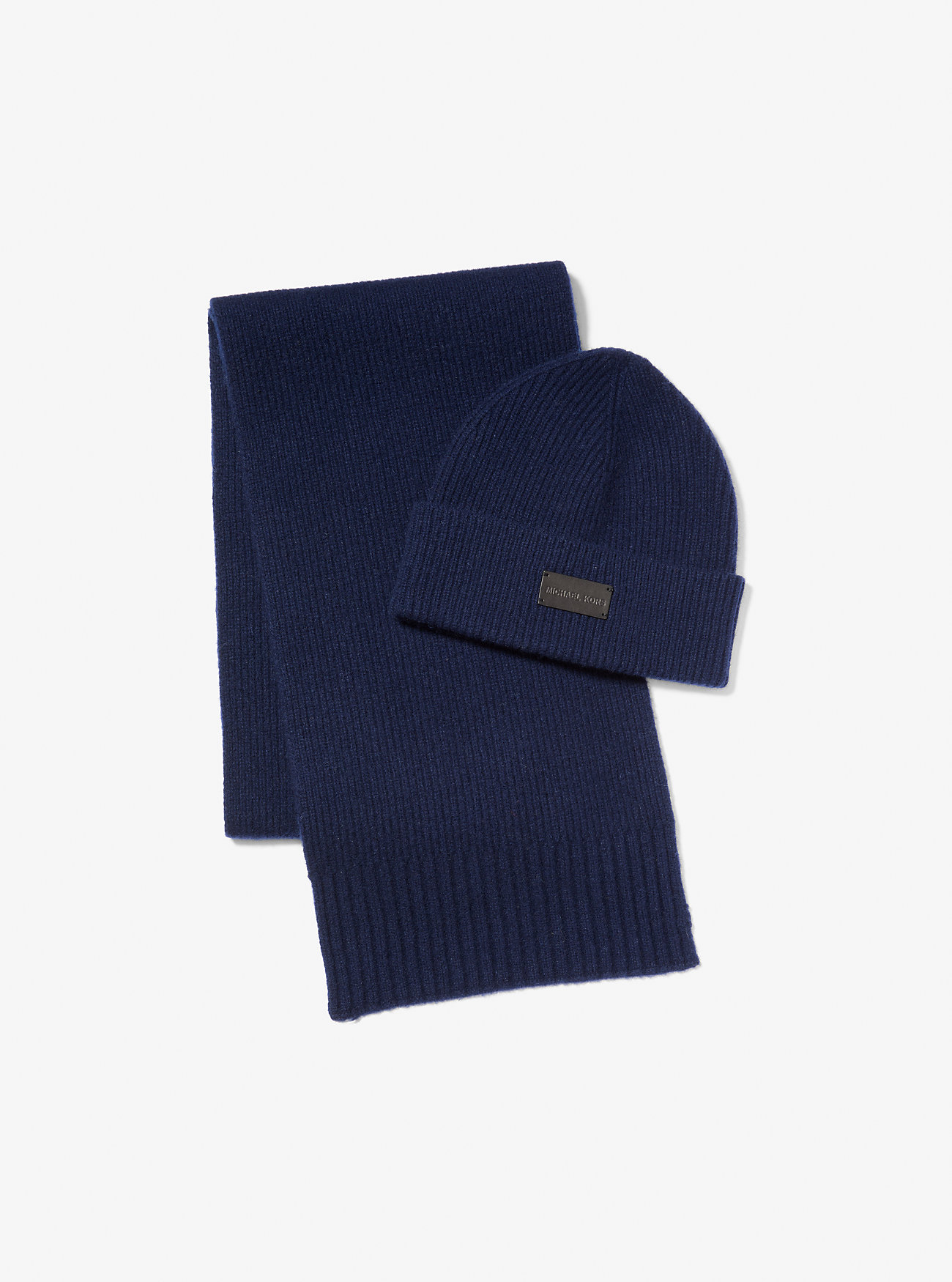 MK Wool Beanie Hat and Scarf Set -