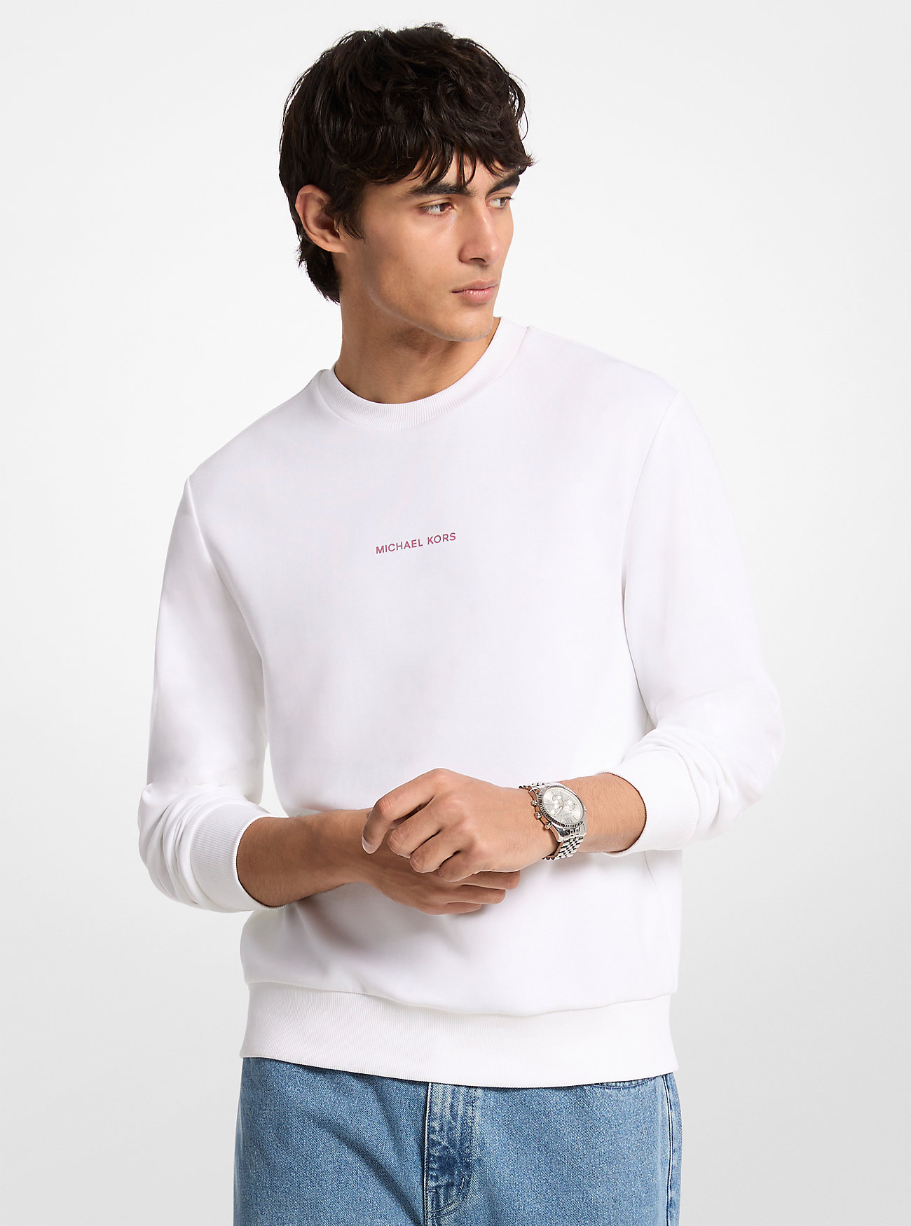 MK Graphic Logo Cotton Blend Jumper -