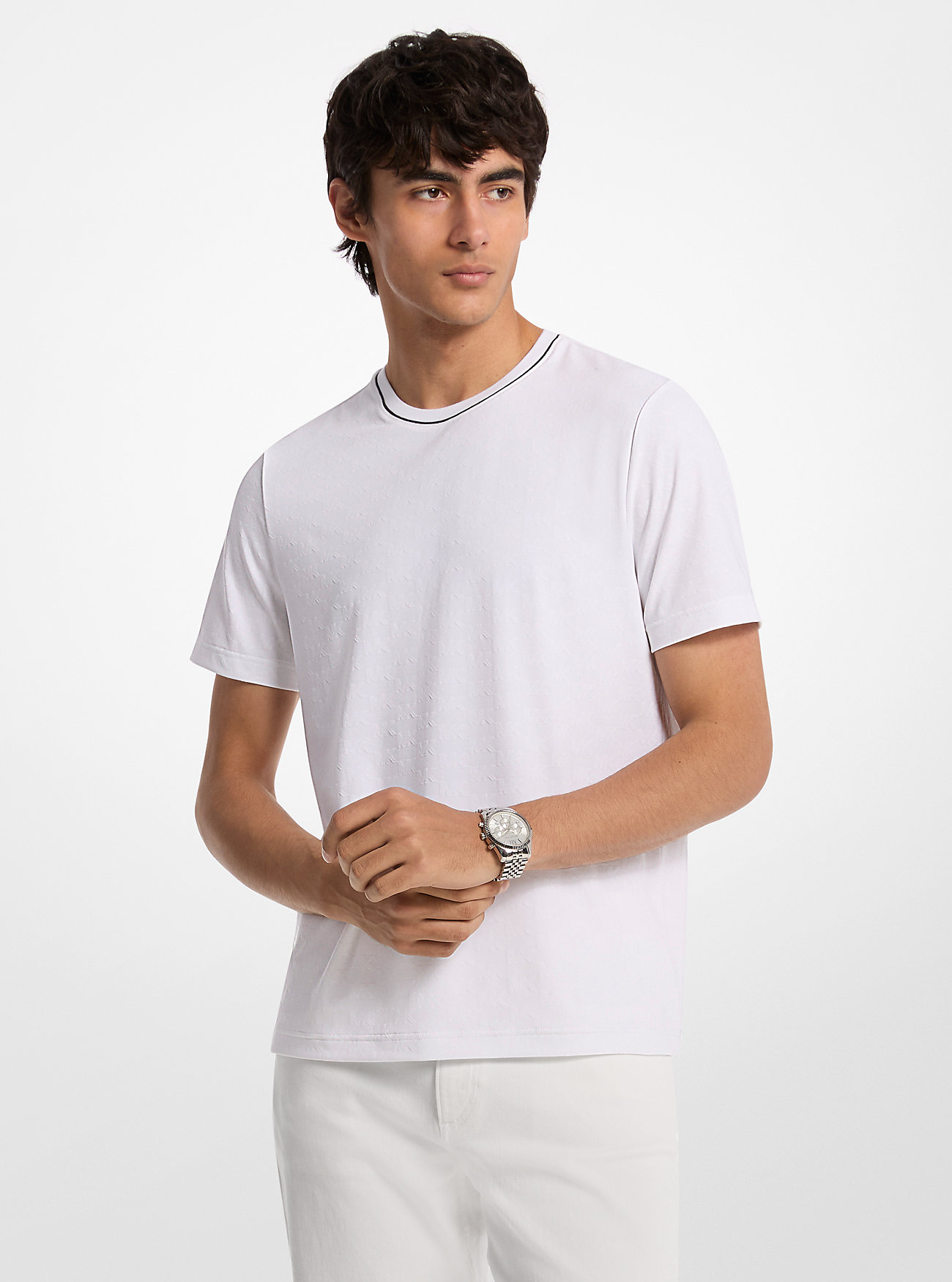 MK Logo Jacquard T-Shirt -